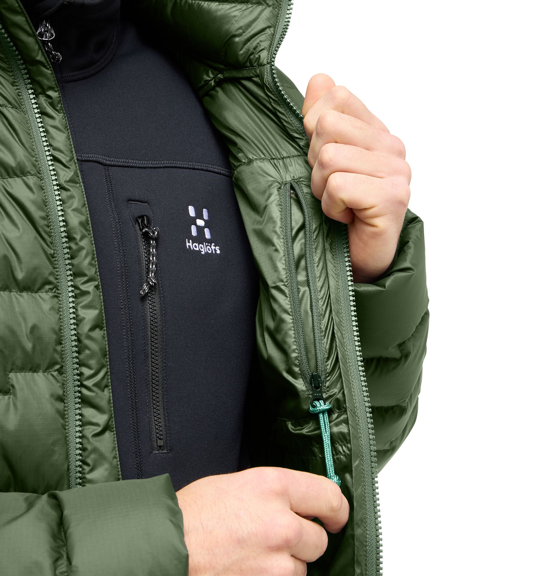 ROC Flash Down Jacket Men Seaweed Green