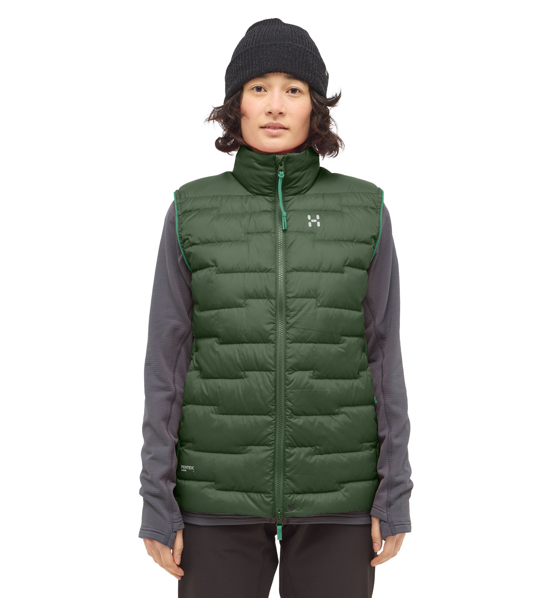 ROC Flash Down Vest Women Seaweed Green