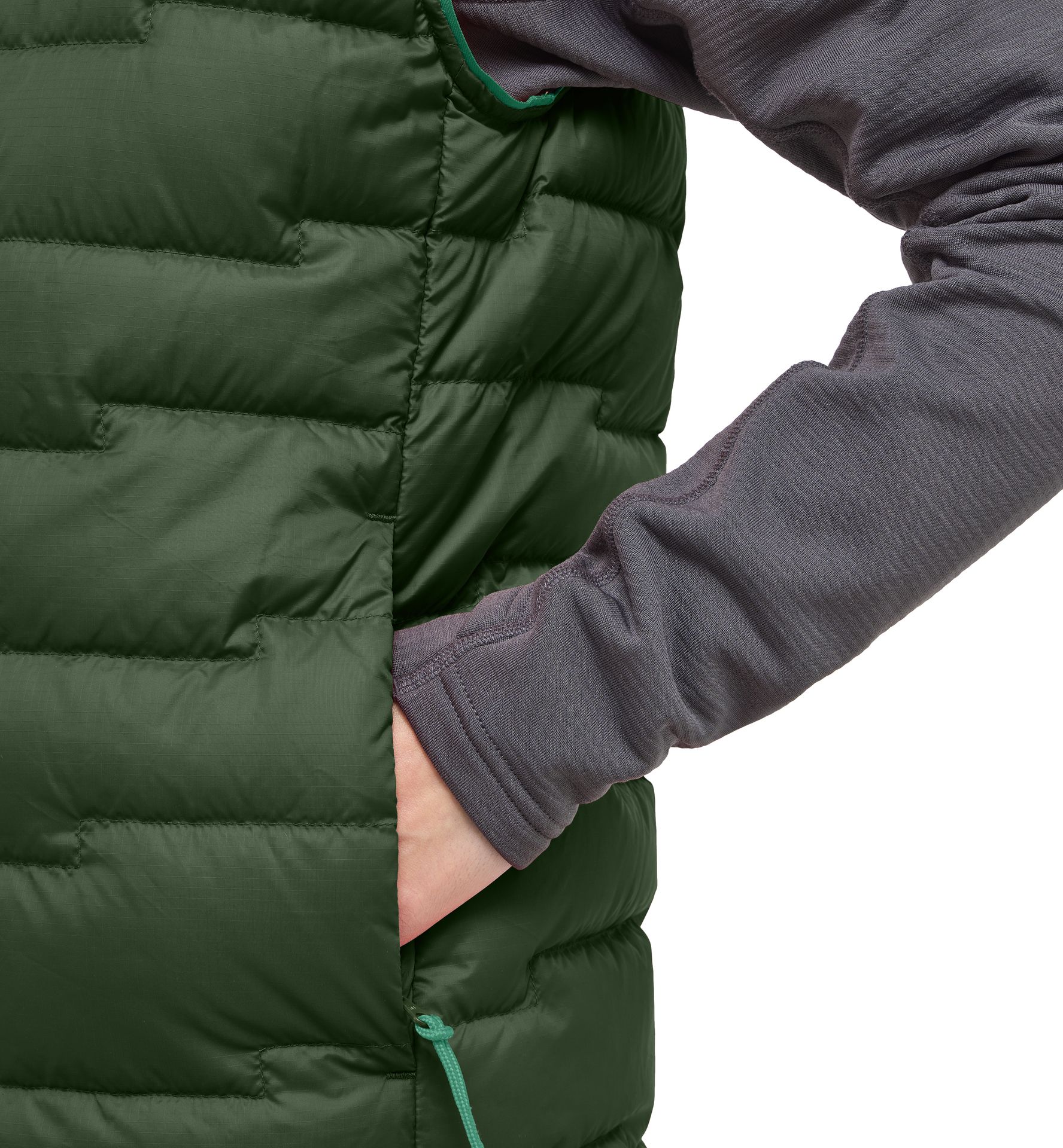 ROC Flash Down Vest Women Seaweed Green