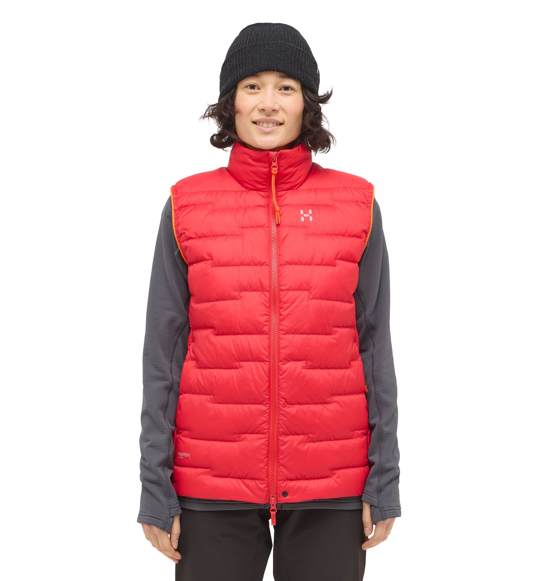 ROC Flash Down Vest Women Bright Red