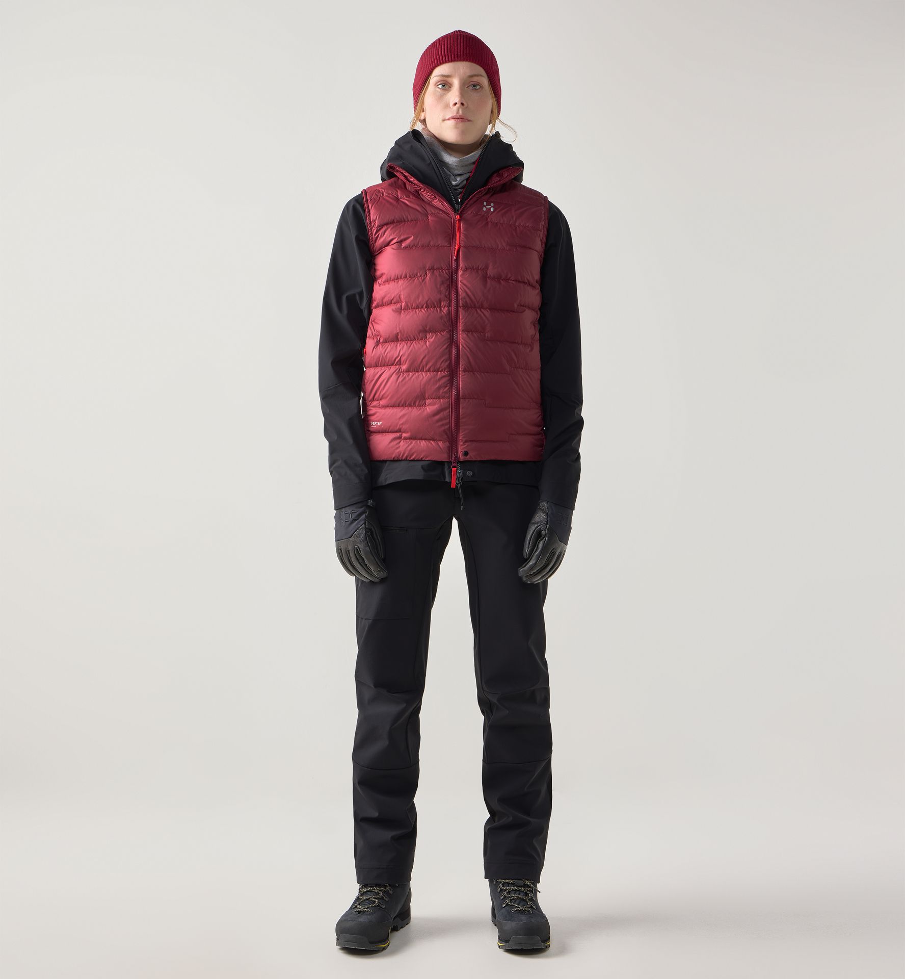 ROC Flash Down Vest Women Carmine Red