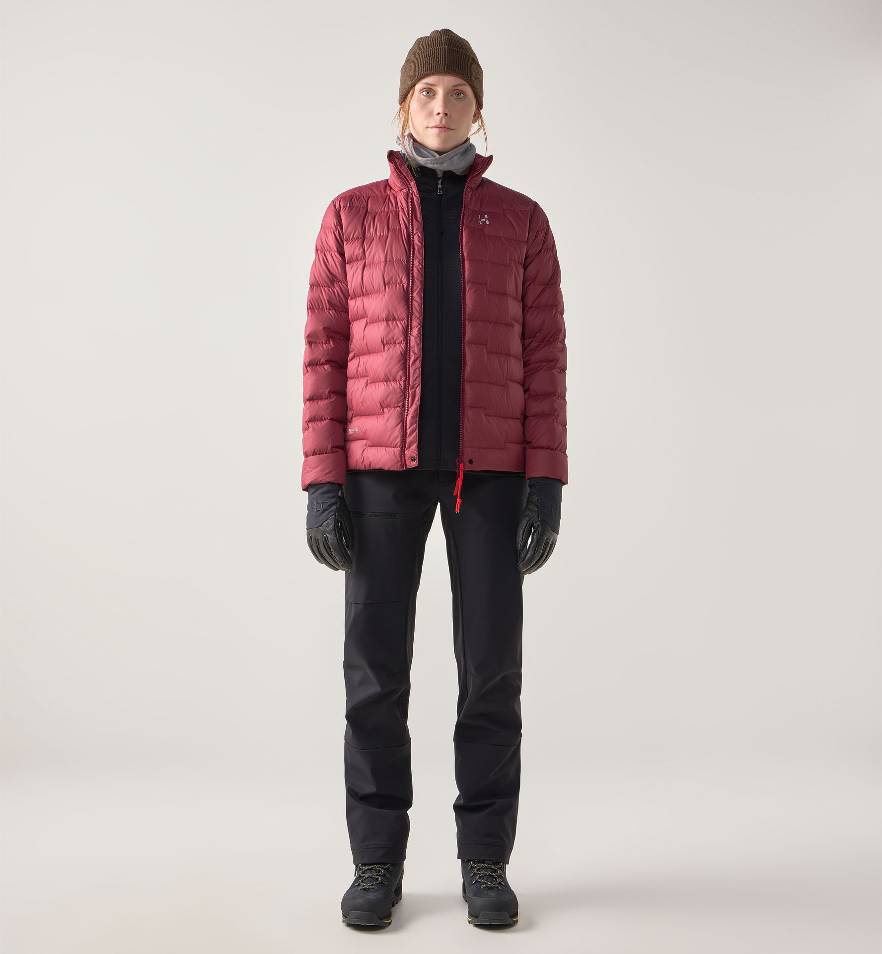 ROC Flash Down Jacket Women Carmine Red