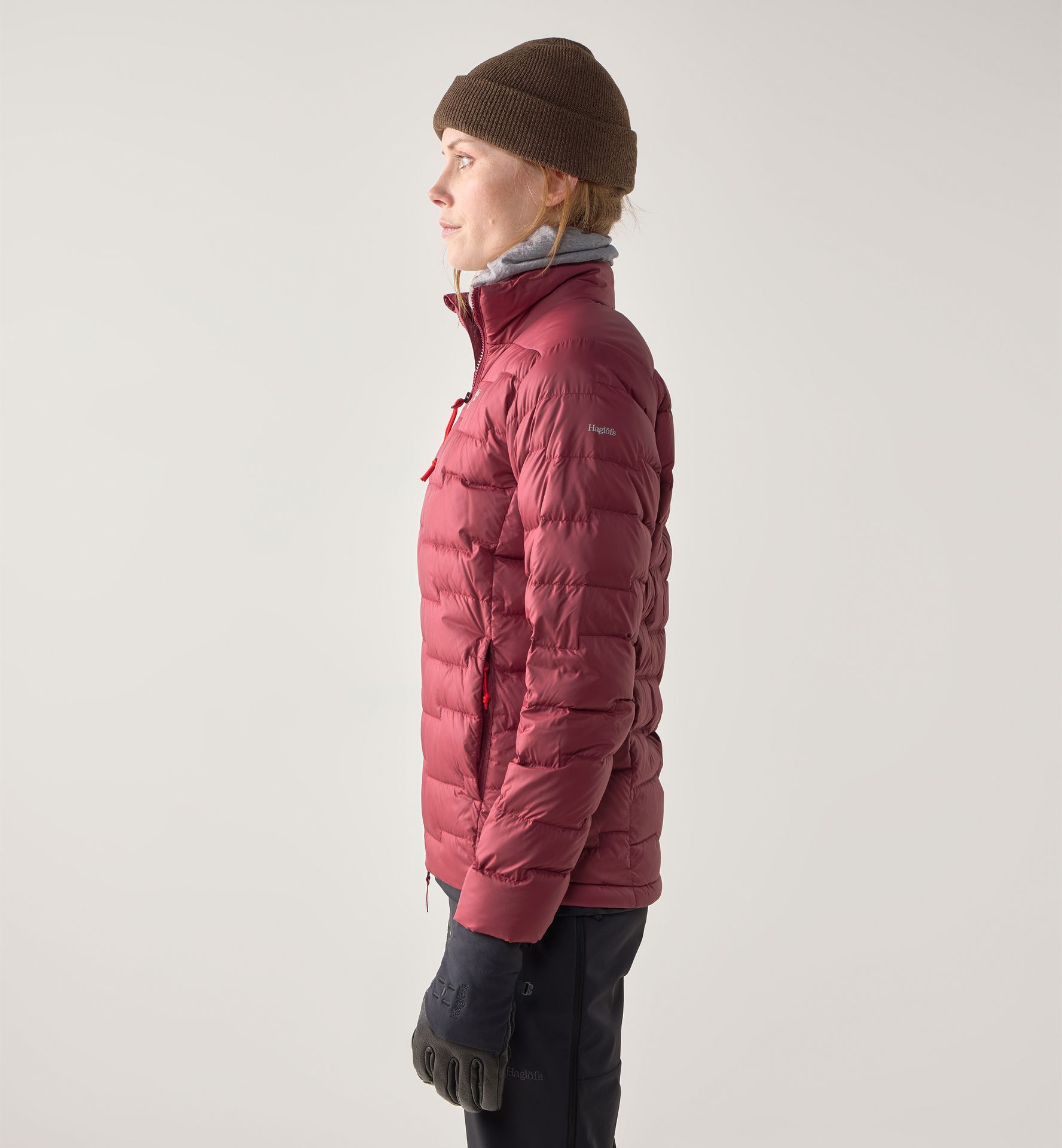 ROC Flash Down Jacket Women Carmine Red