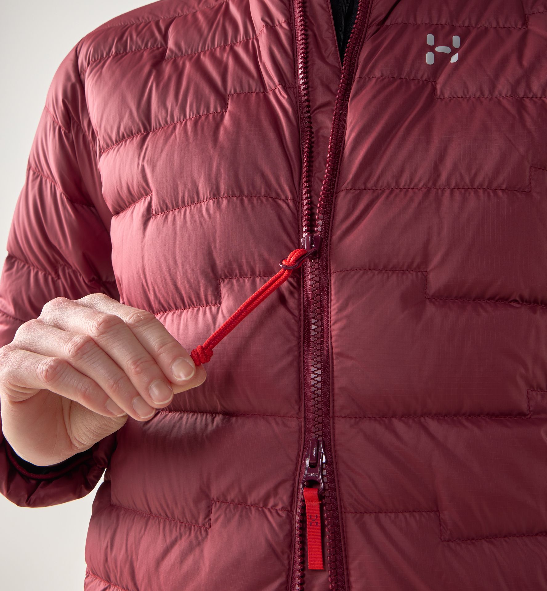 ROC Flash Down Jacket Women Carmine Red