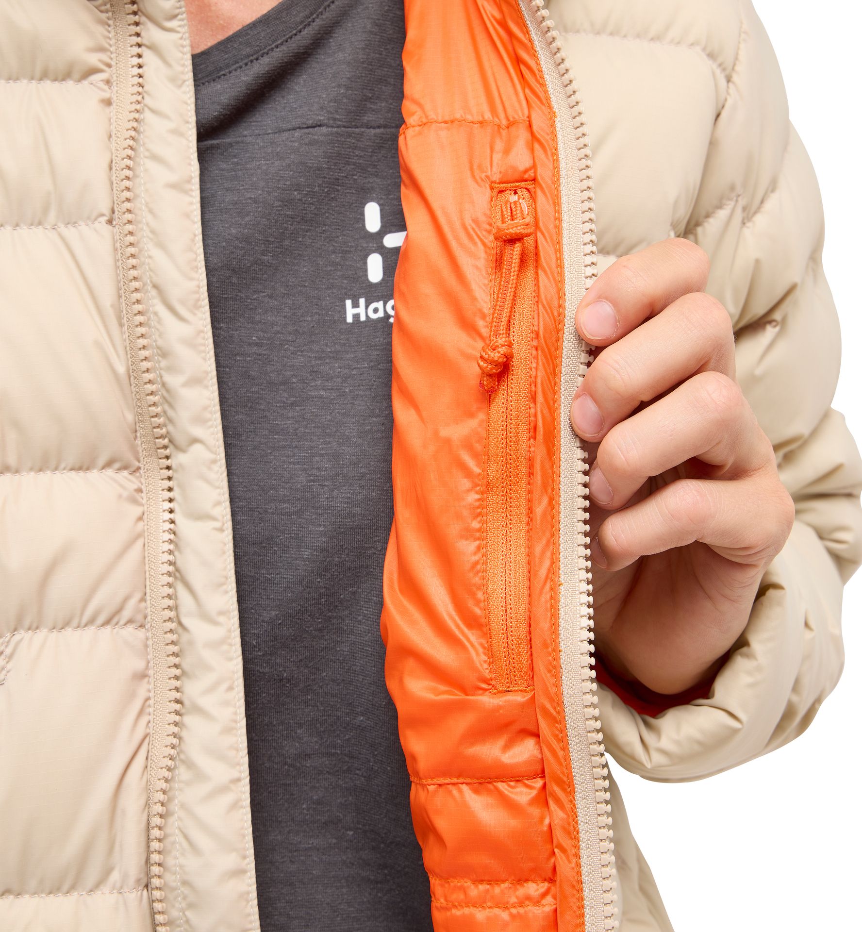 ROC Flash Down Jacket Women Chalk Beige