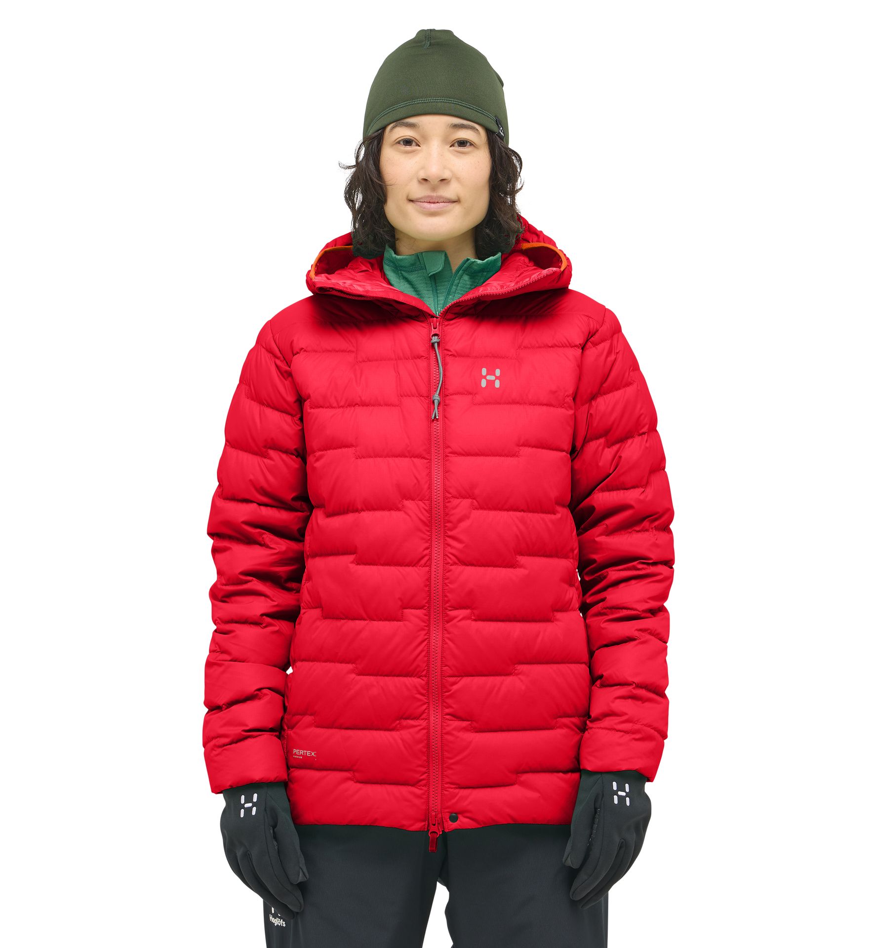ROC Flash Down Hood Women Bright Red
