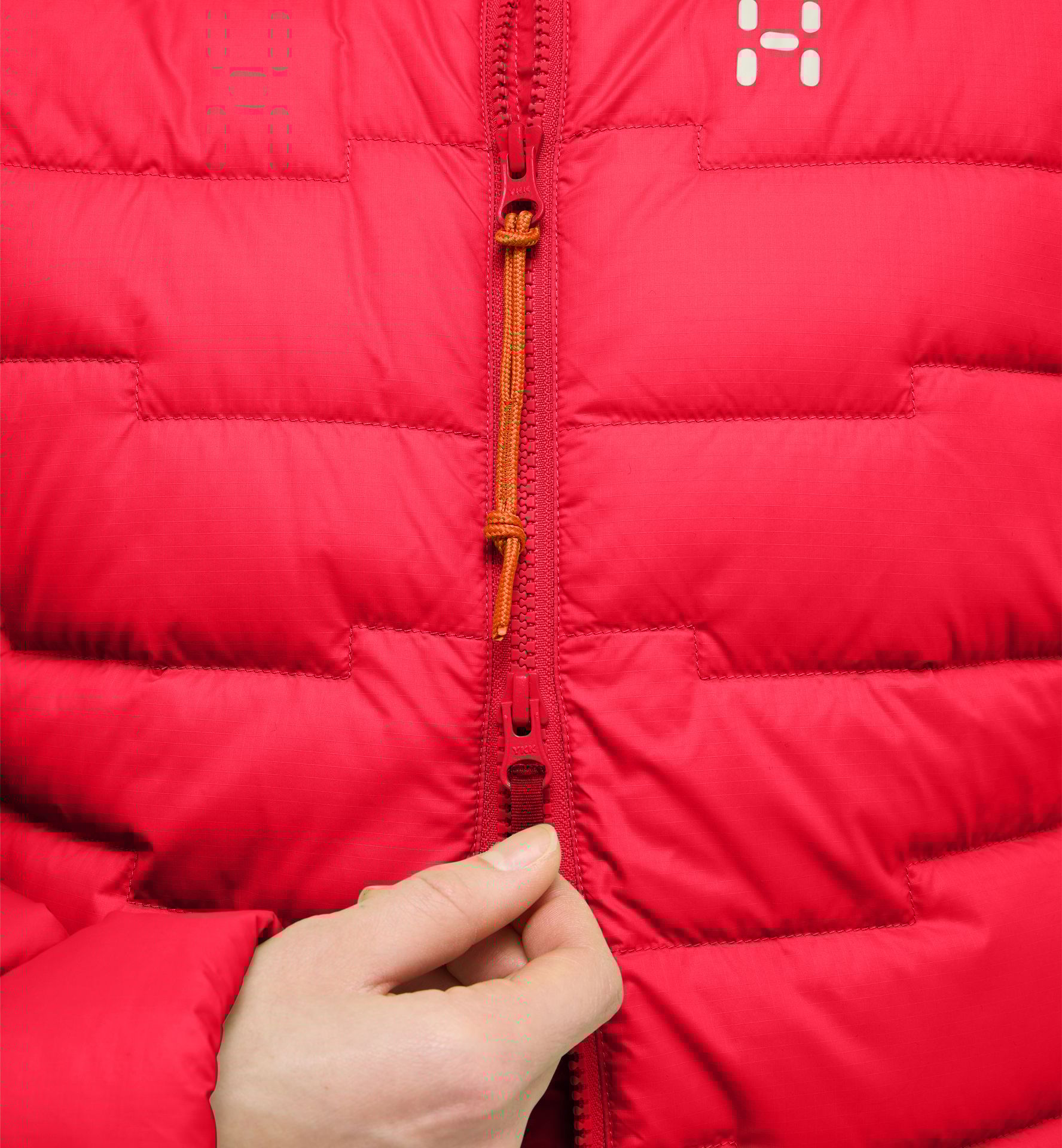 ROC Flash Down Hood Women Bright Red