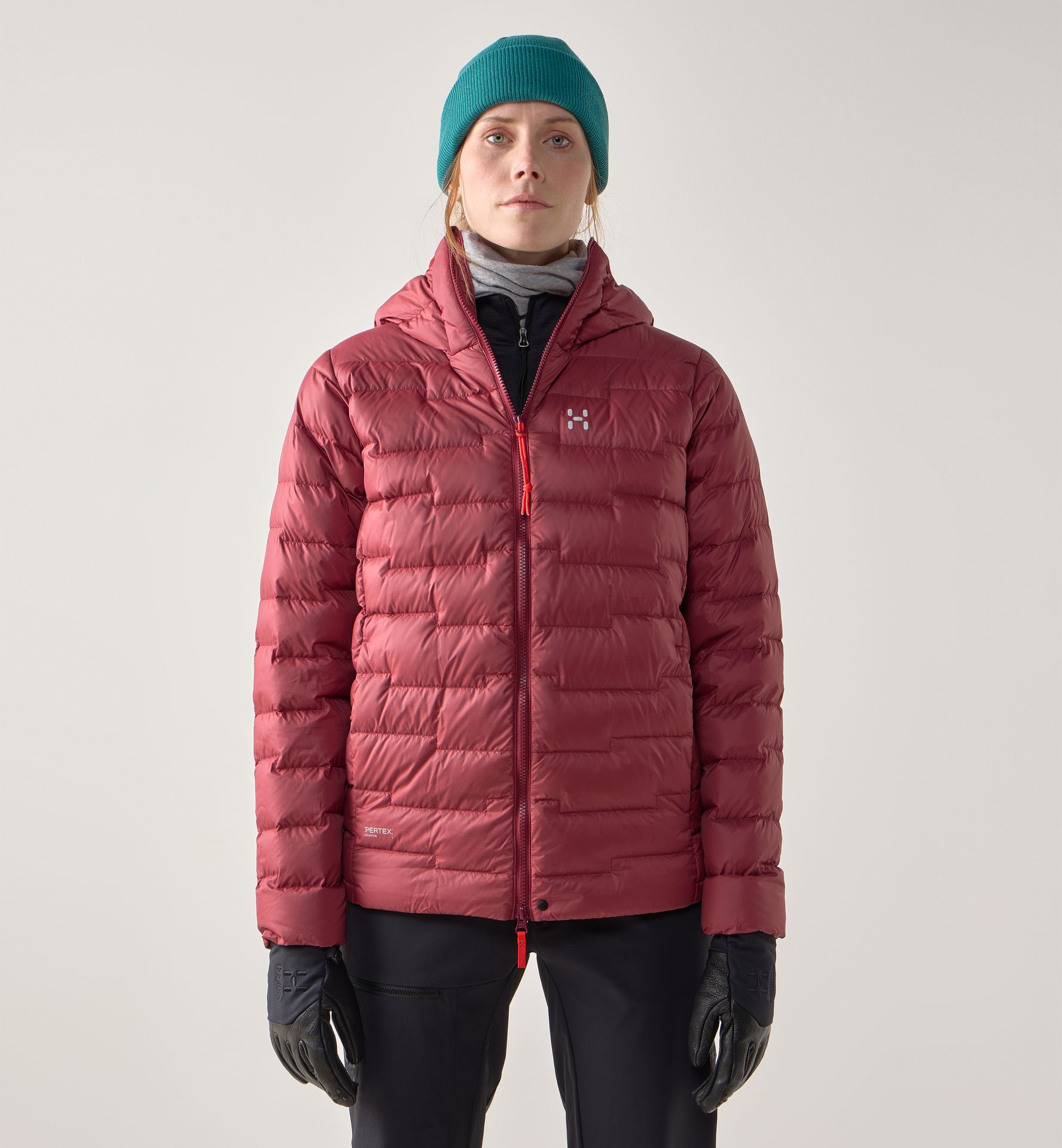 ROC Flash Down Hood Women Carmine Red