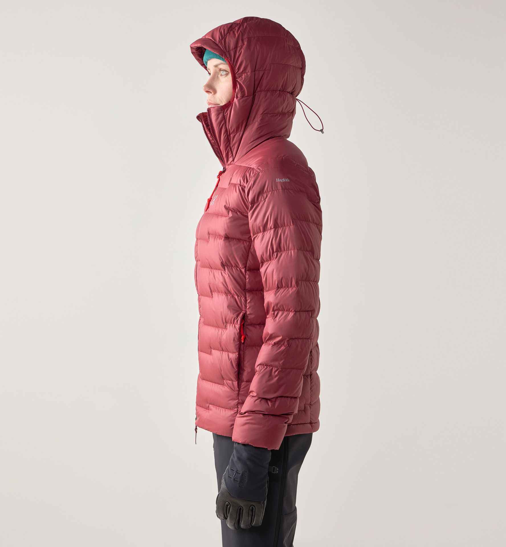 ROC Flash Down Hood Women Carmine Red