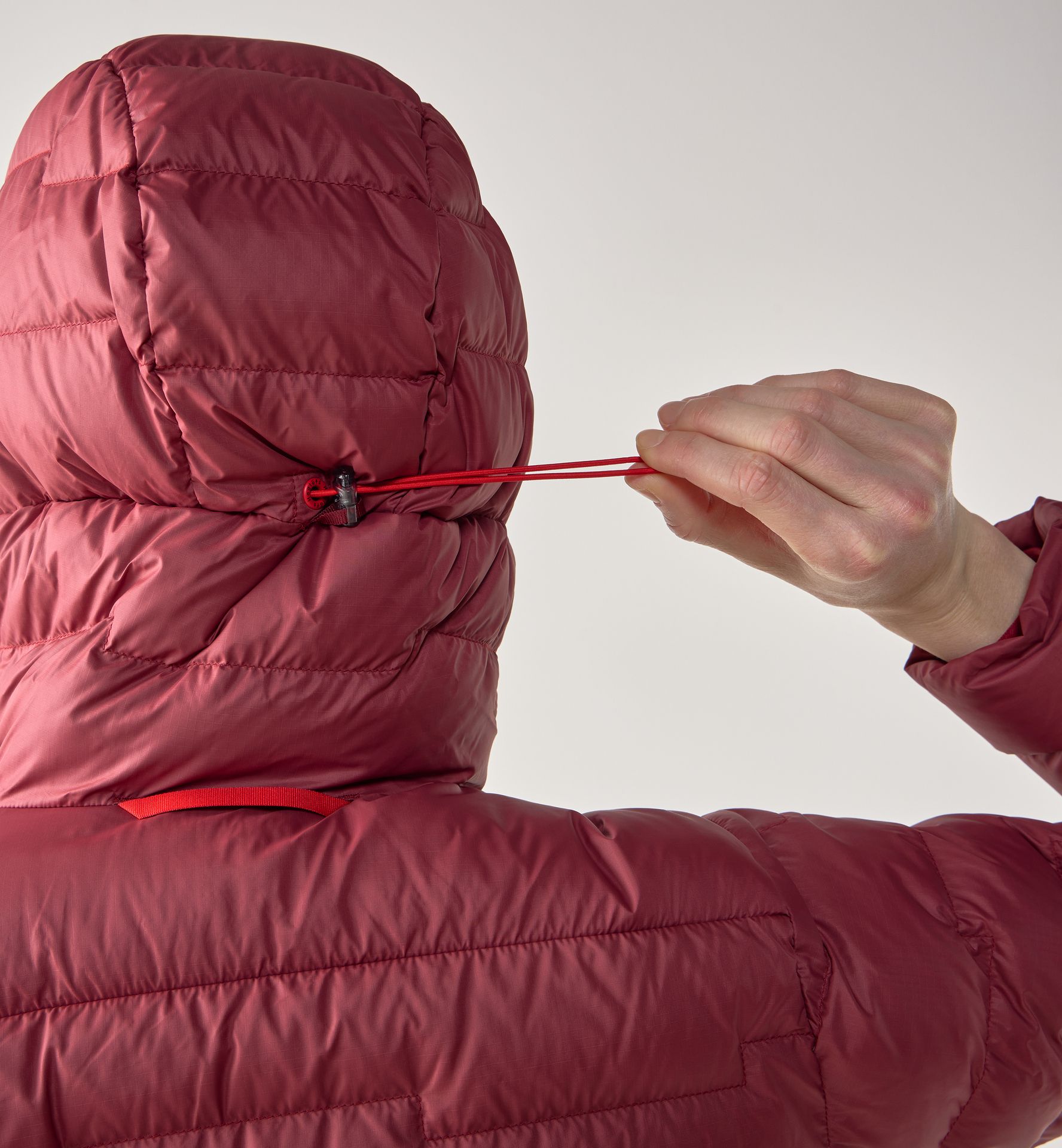 ROC Flash Down Hood Women Carmine Red