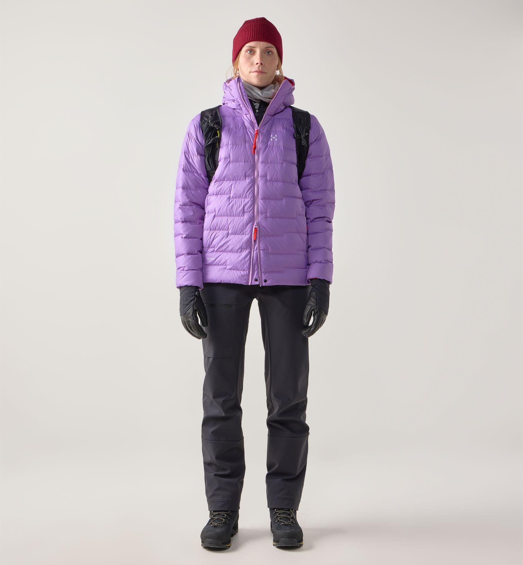 ROC Flash Down Hood Women Purple Ice/Tech Red