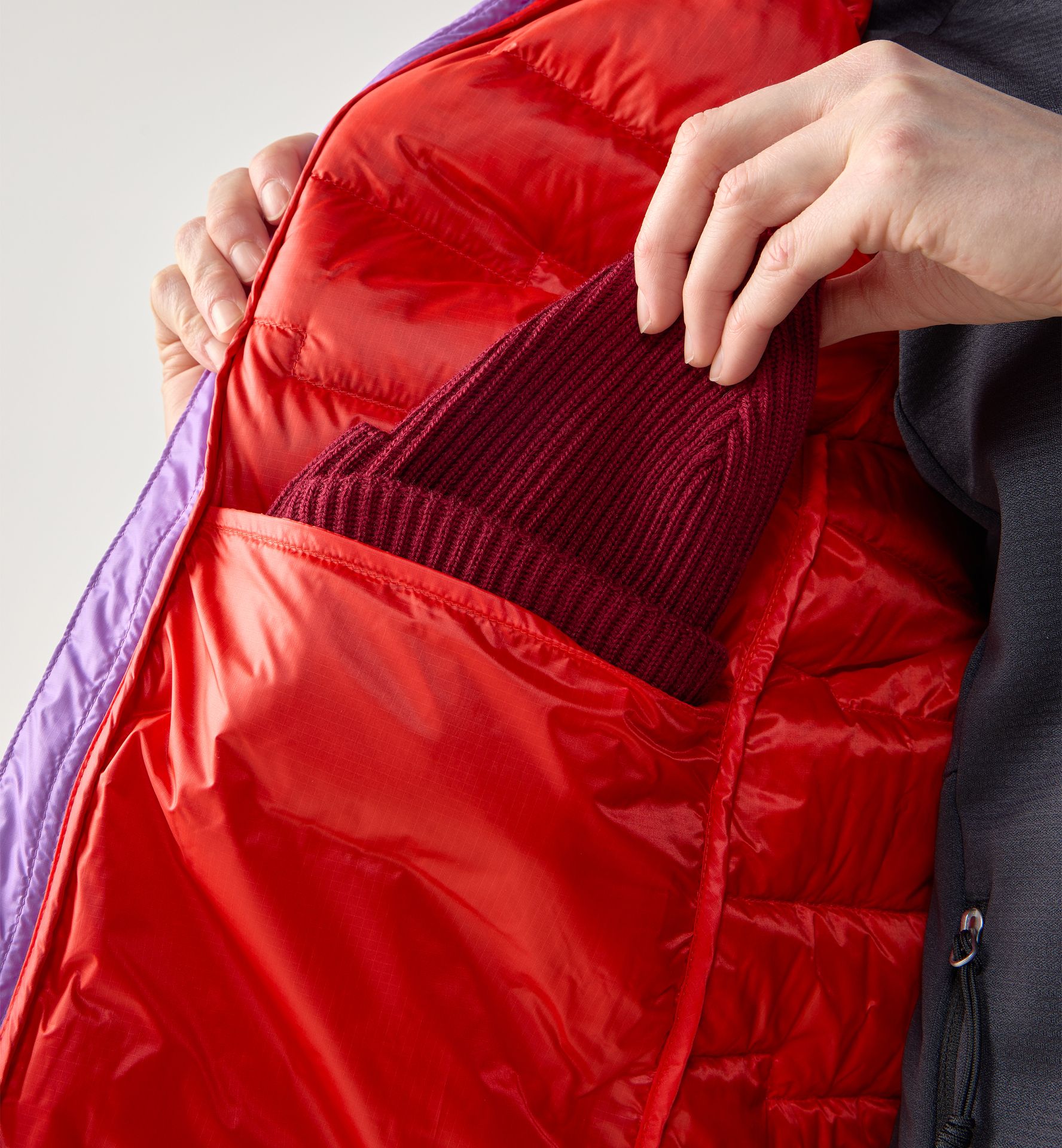 ROC Flash Down Hood Women Purple Ice/Tech Red