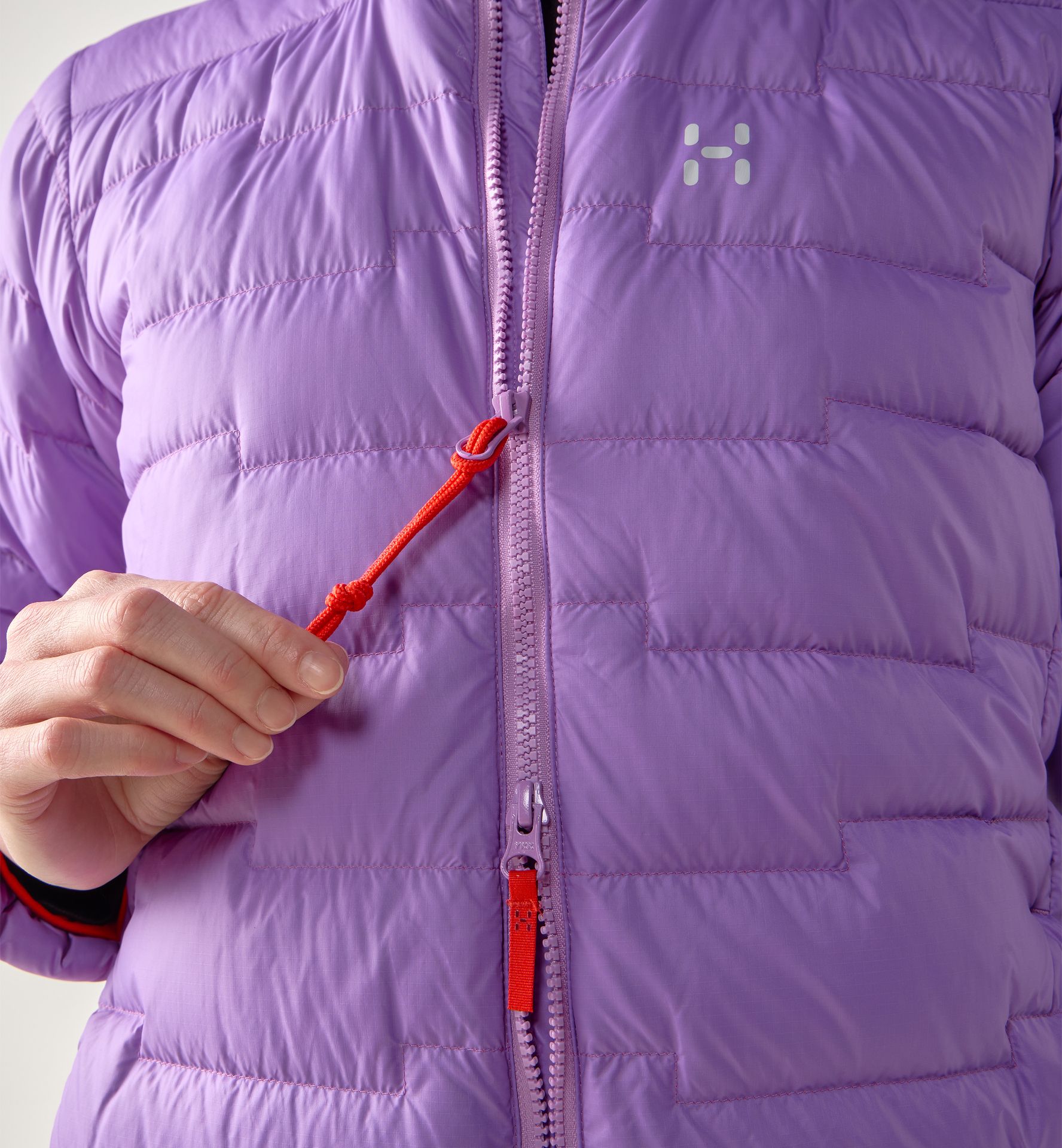 ROC Flash Down Hood Women Purple Ice/Tech Red