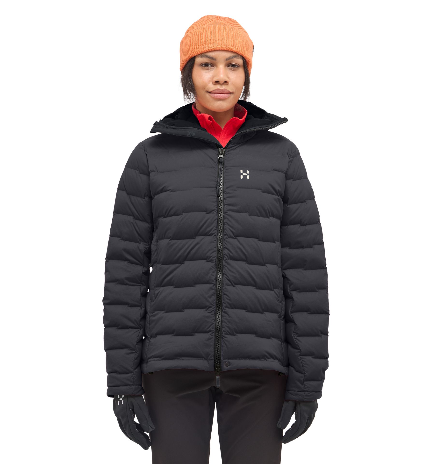 Spitz Down Hood Women True Black