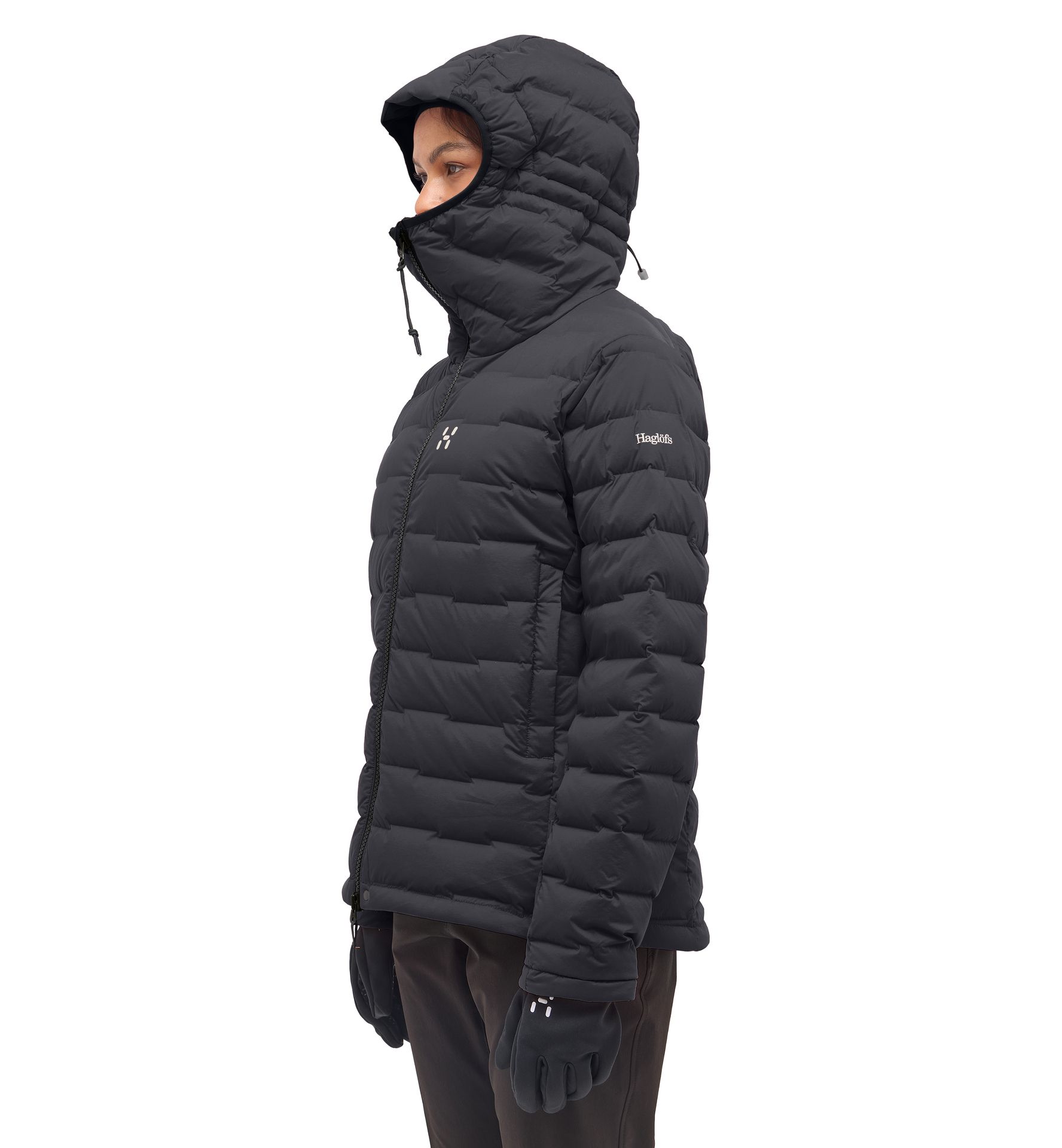 Spitz Down Hood Women True Black