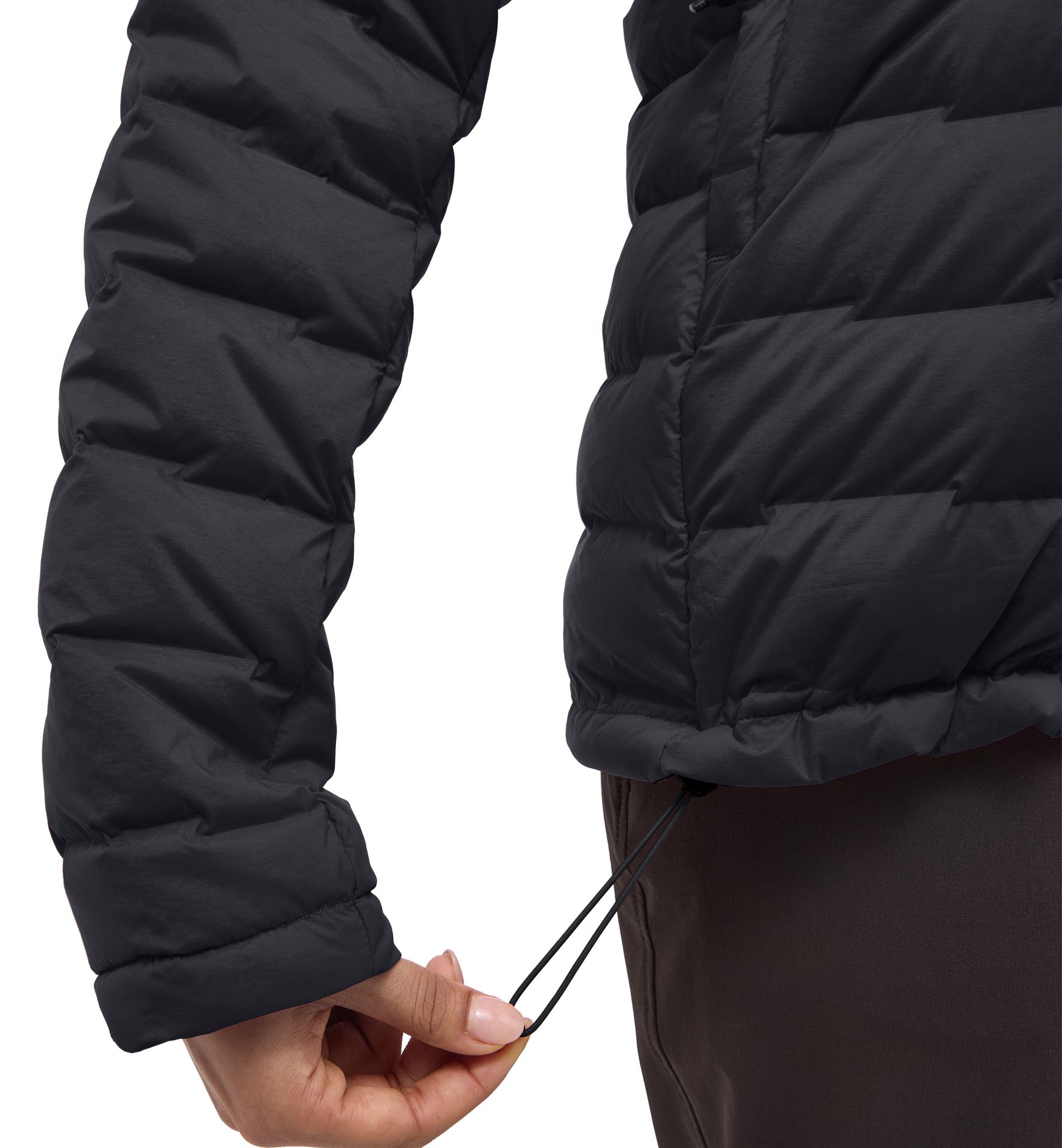 Spitz Down Hood Women True Black