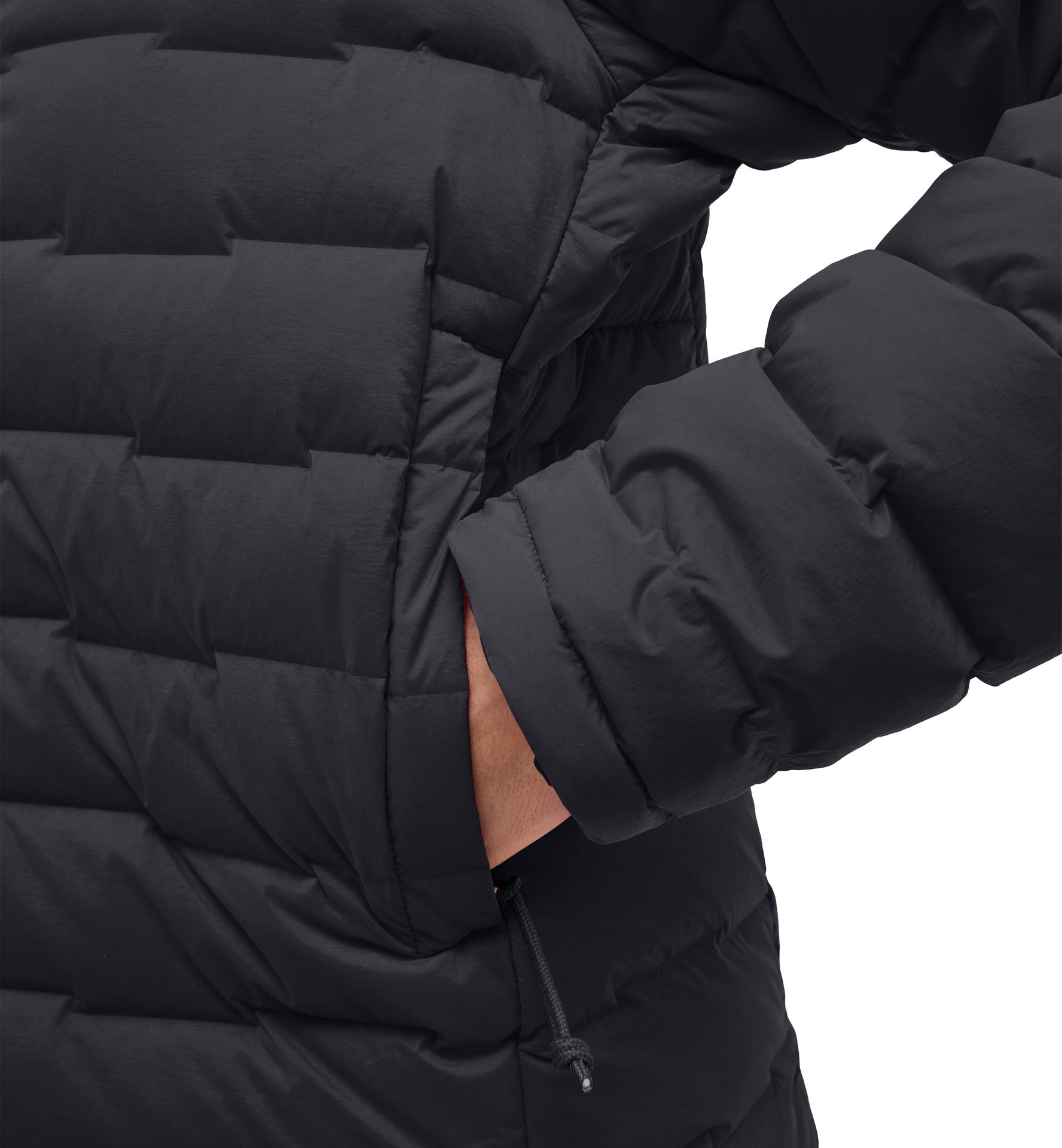 Spitz Down Hood Women True Black