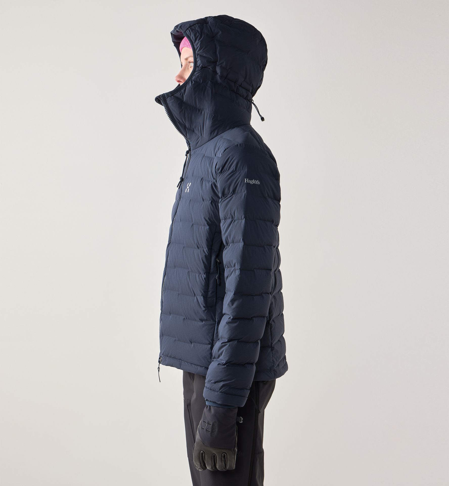 Spitz Down Hood Women Tarn Blue