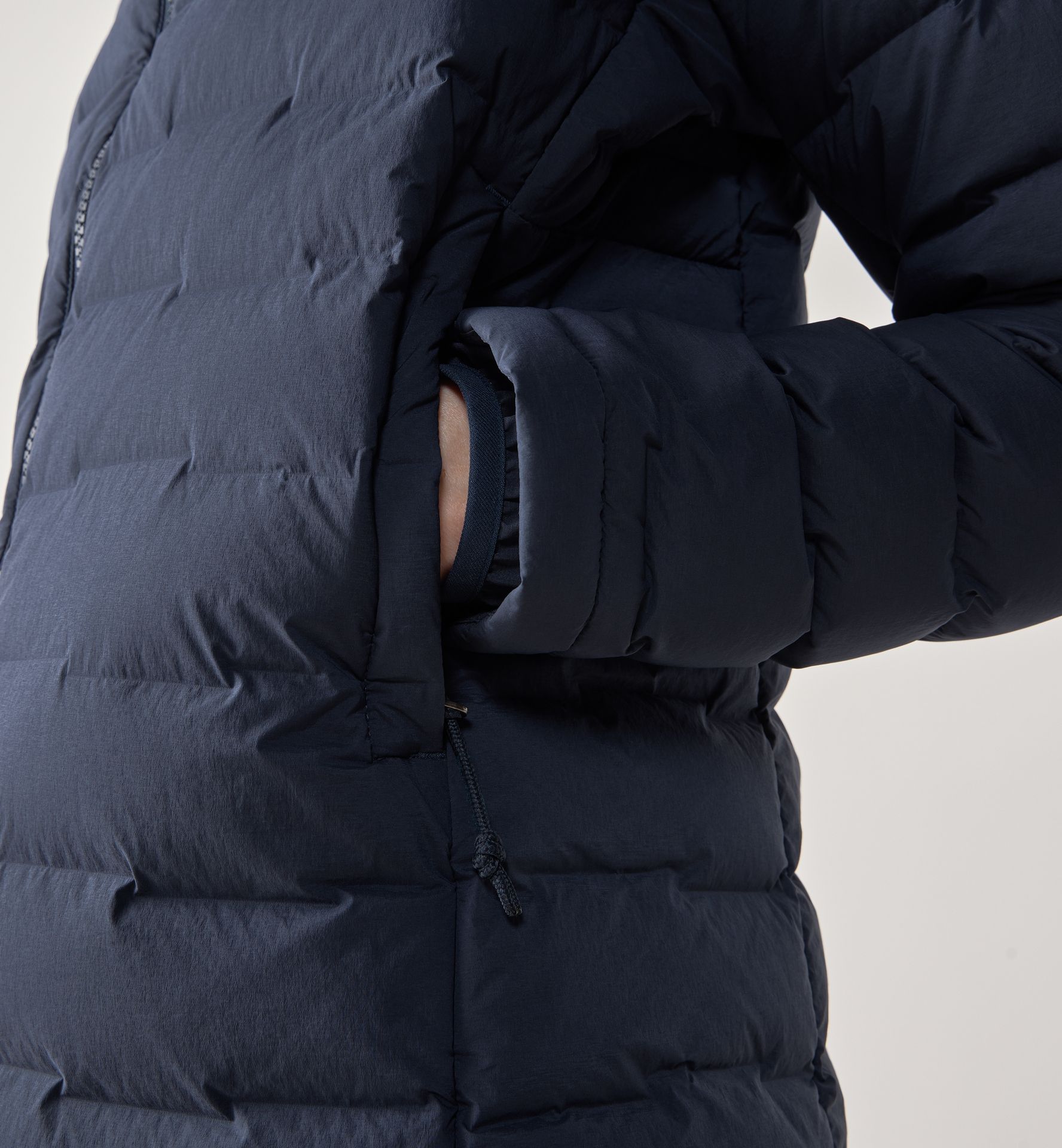 Spitz Down Hood Women Tarn Blue