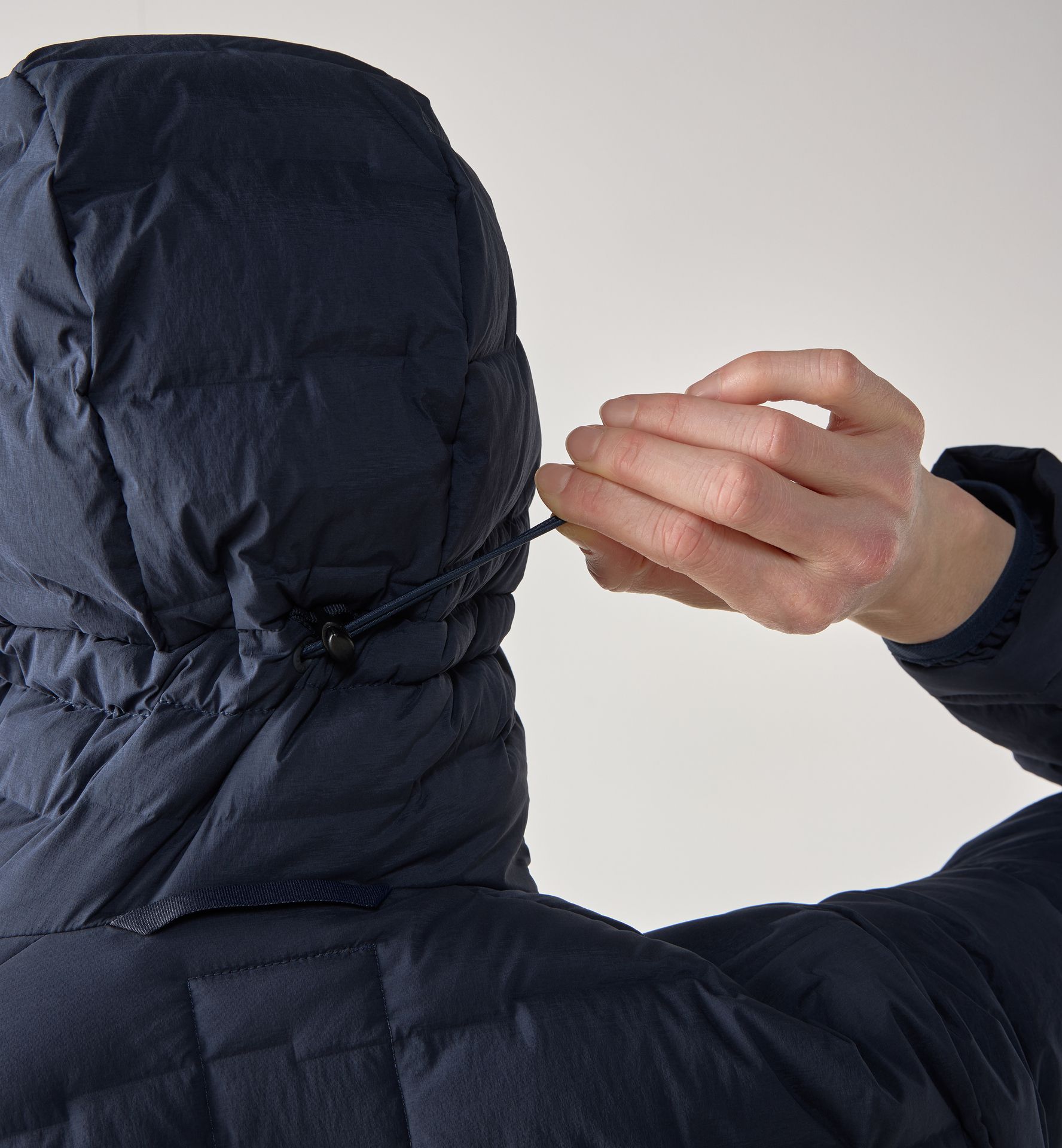 Spitz Down Hood Women Tarn Blue