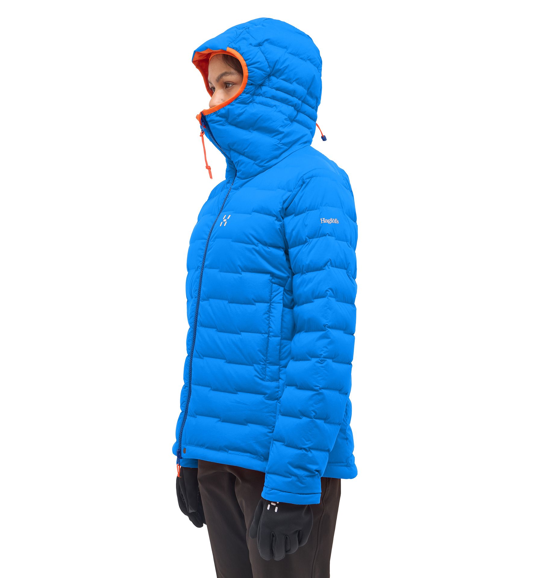 Spitz Down Hood Women Electric Blue