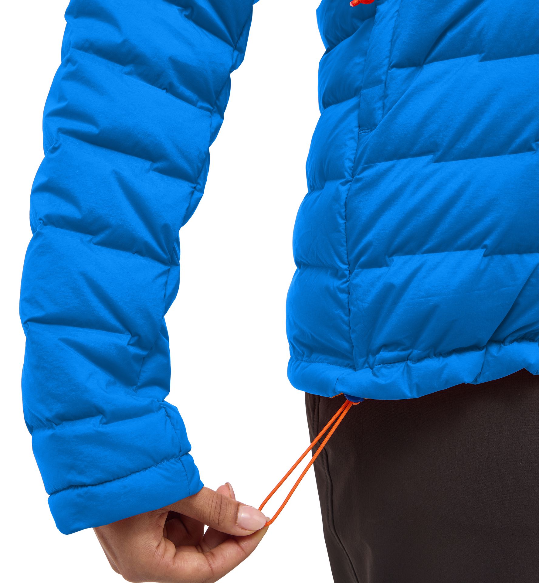 Spitz Down Hood Women Electric Blue