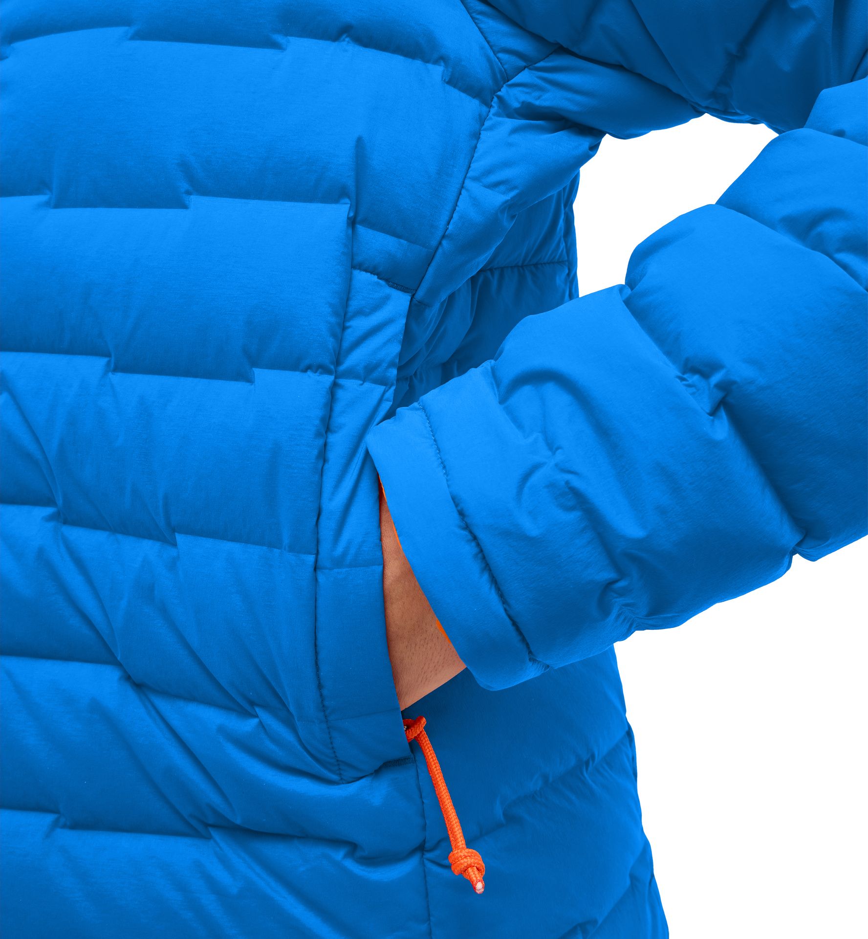 Spitz Down Hood Women Electric Blue