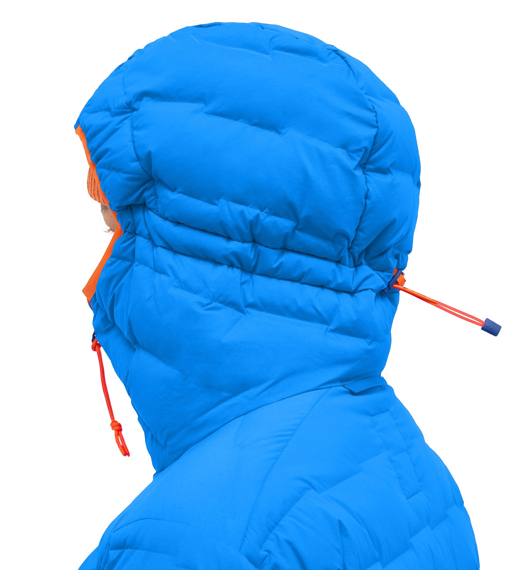 Spitz Down Hood Women Electric Blue