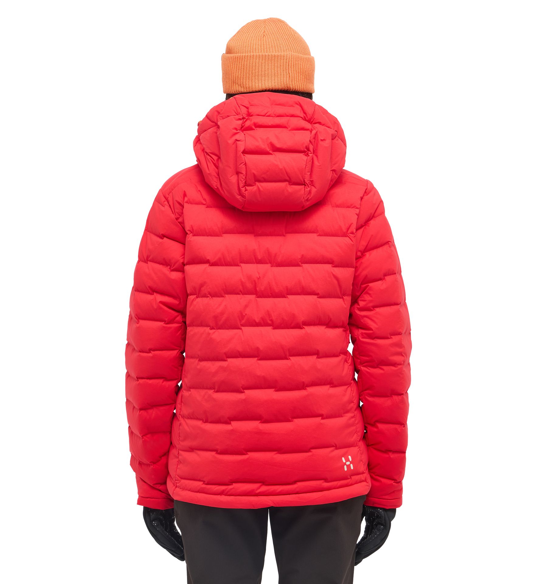 Spitz Down Hood Women Bright Red