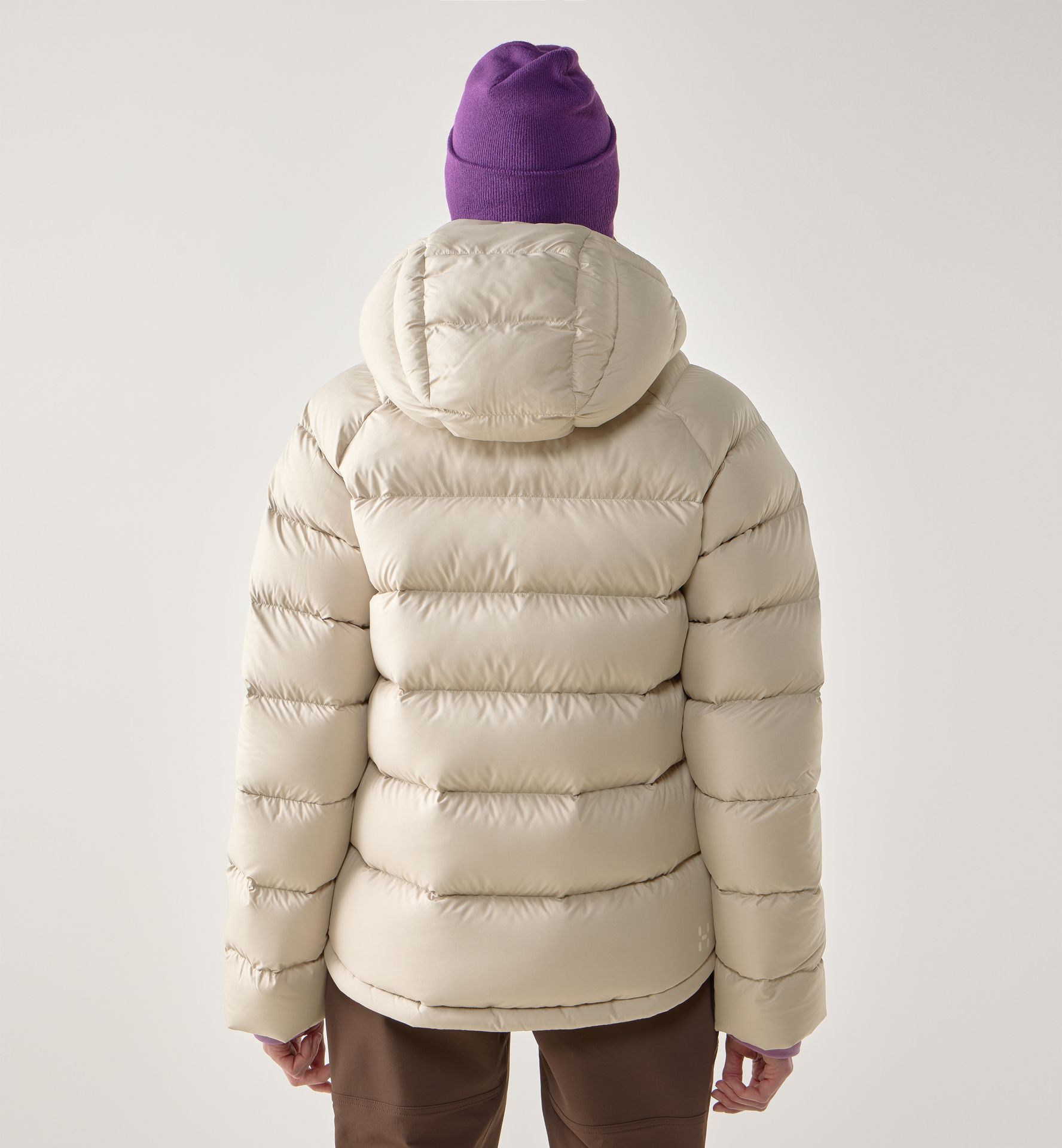 Rosson Down Hood Women Chalk Beige