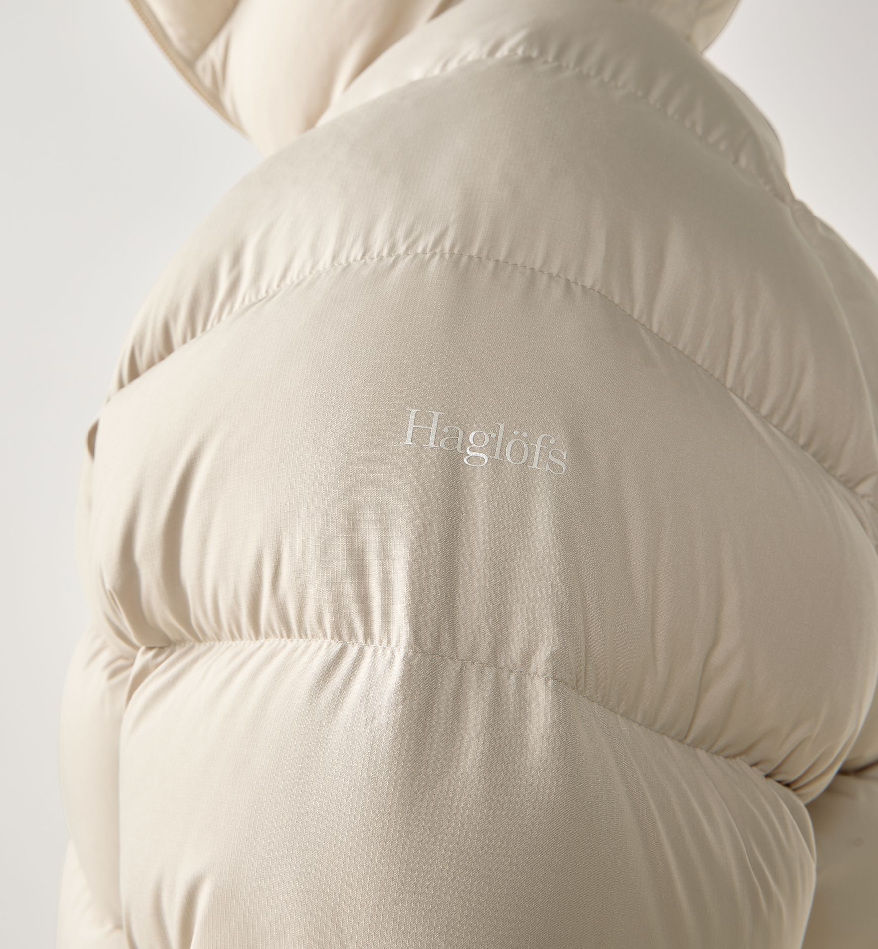 Rosson Down Hood Women Chalk Beige