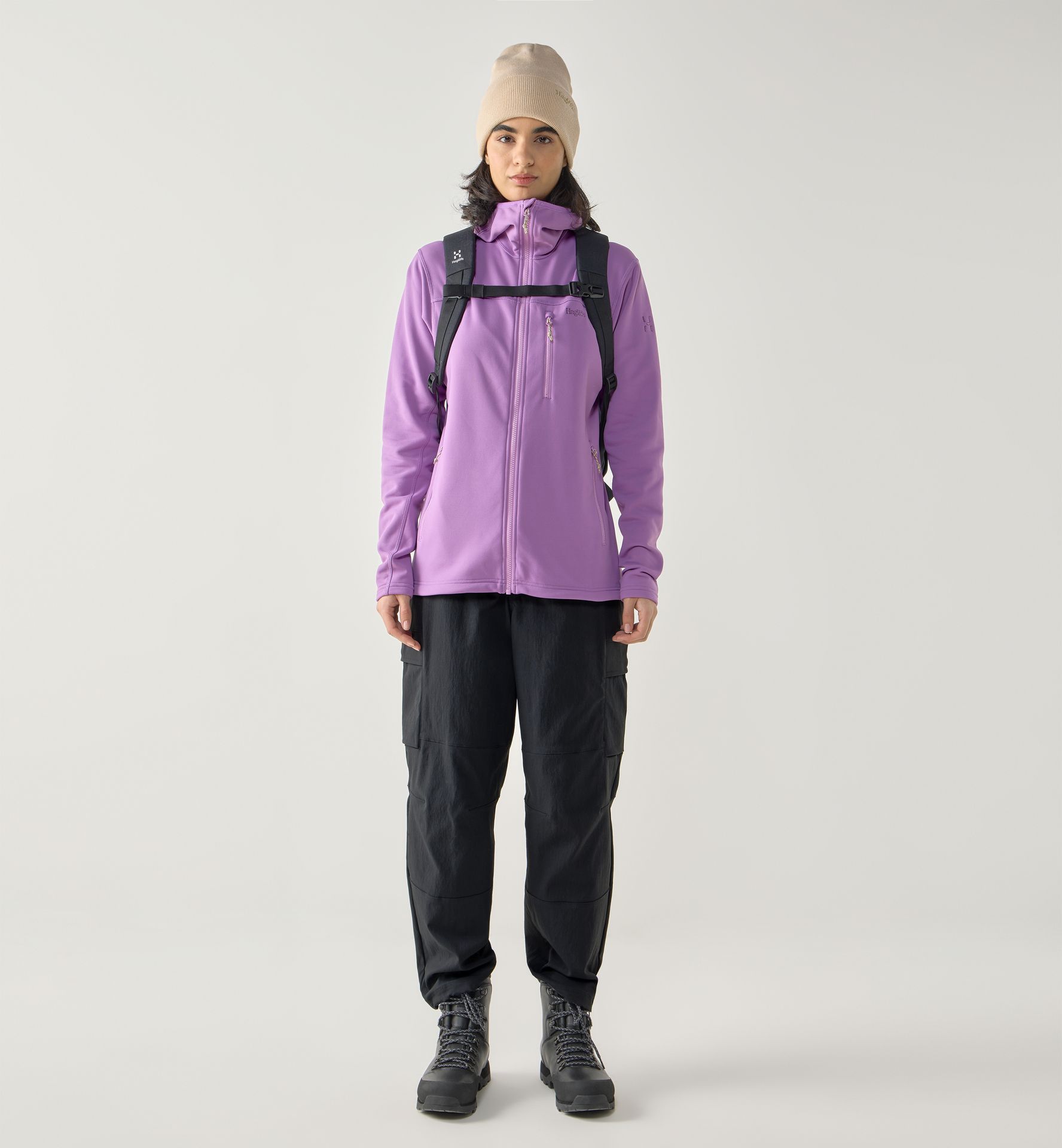Rosson Mid Hood Women Purple Ice