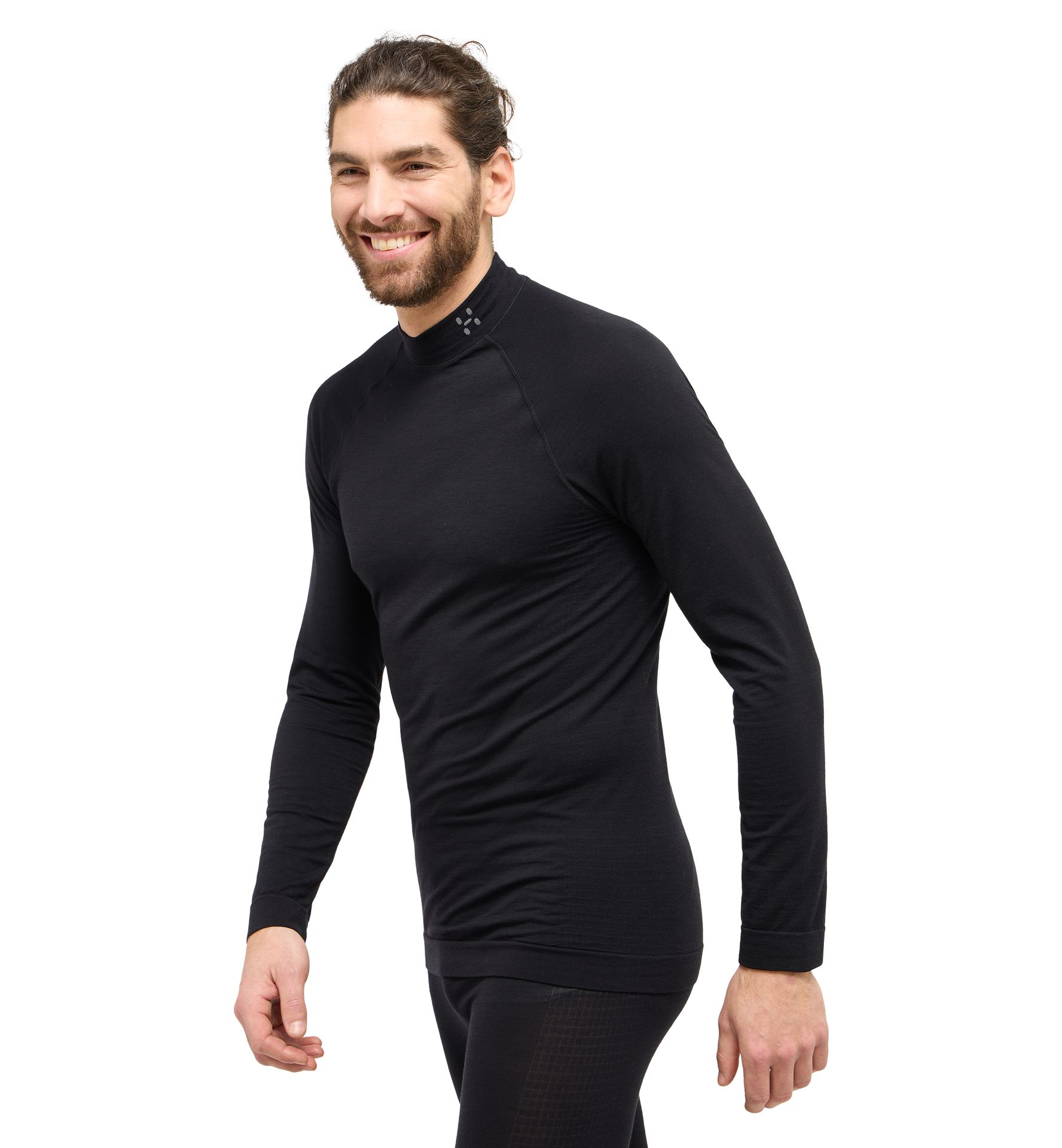 Latnja Wool Crew Neck Men True Black