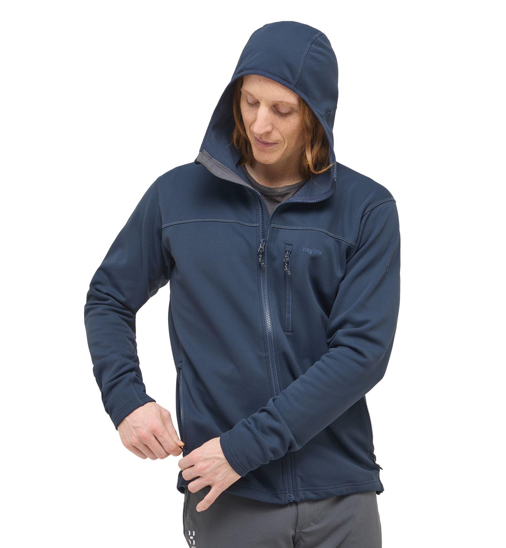 Rosson Mid Hood Men Tarn Blue