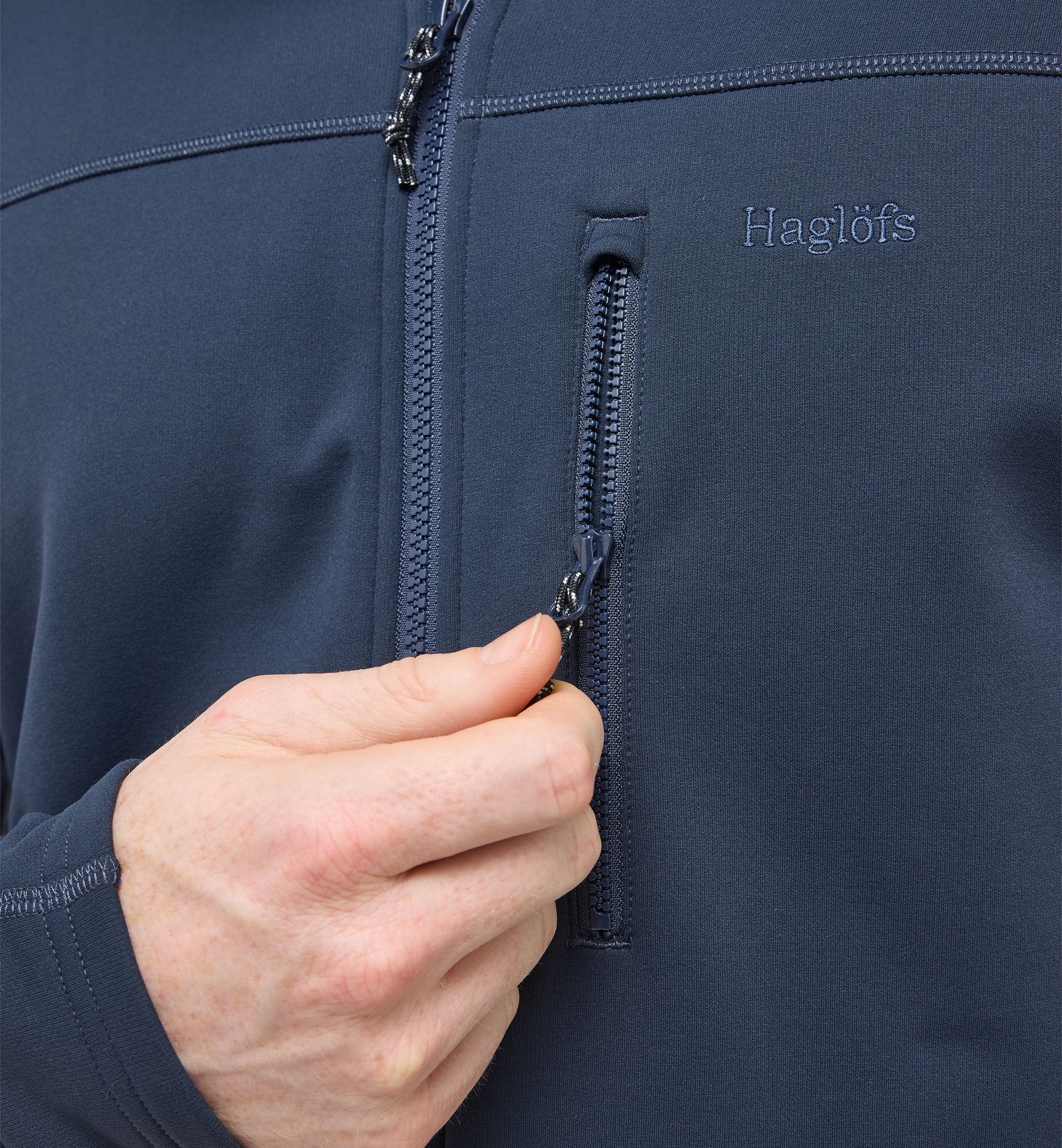 Rosson Mid Hood Men Tarn Blue