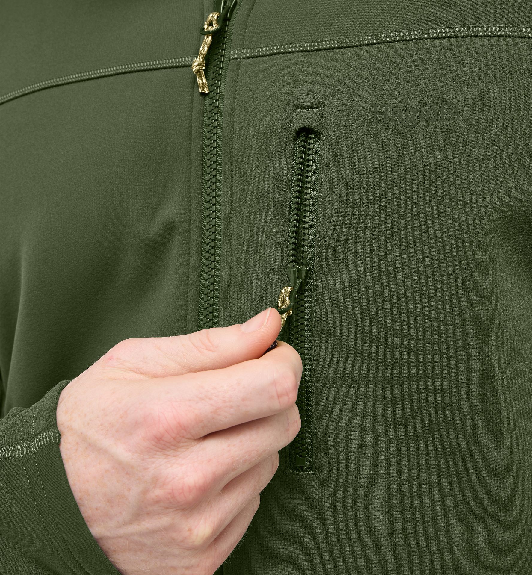 Rosson Mid Hood Men Seaweed Green