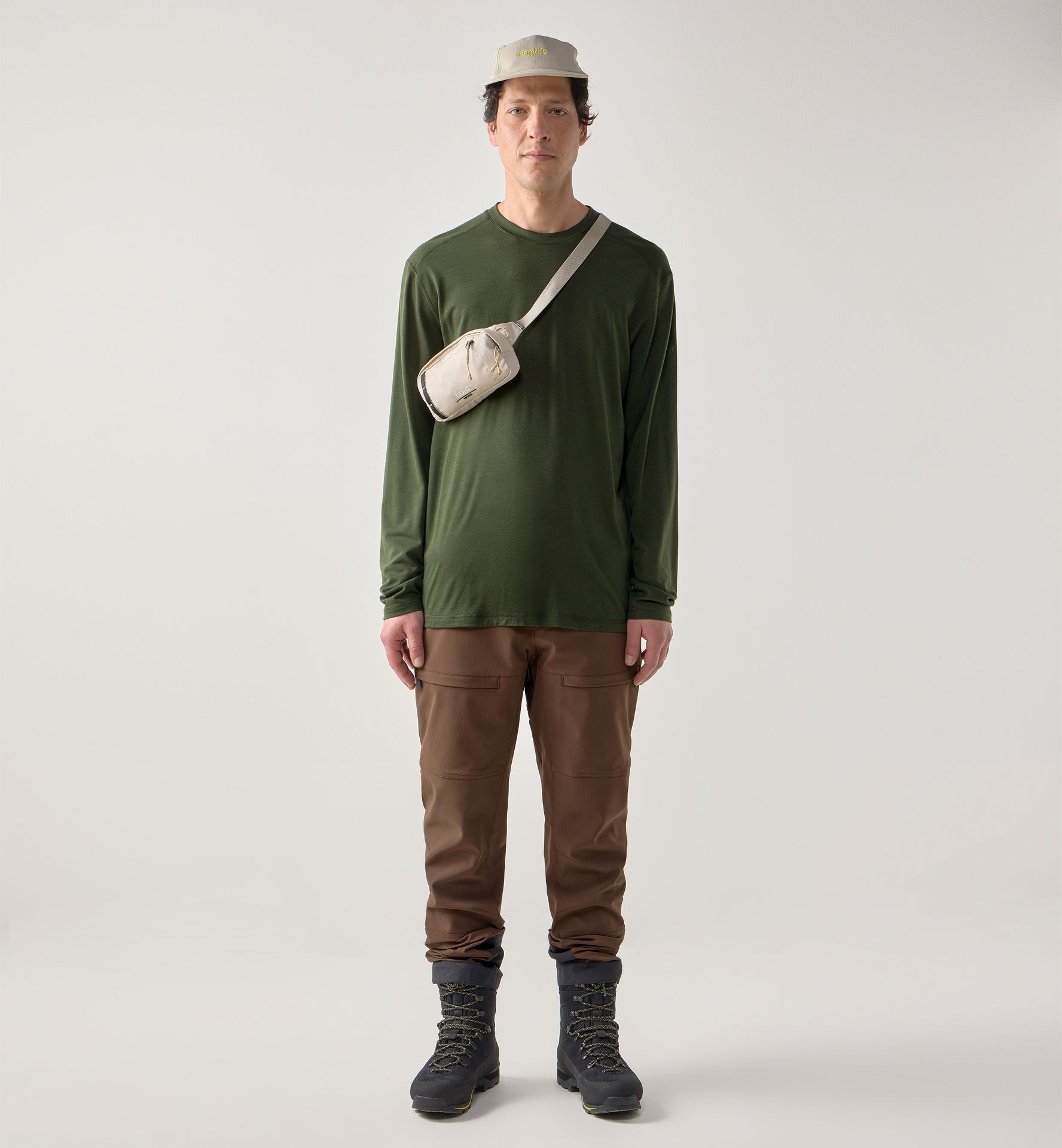 Kaise Wool LS Tee Men Seaweed Green