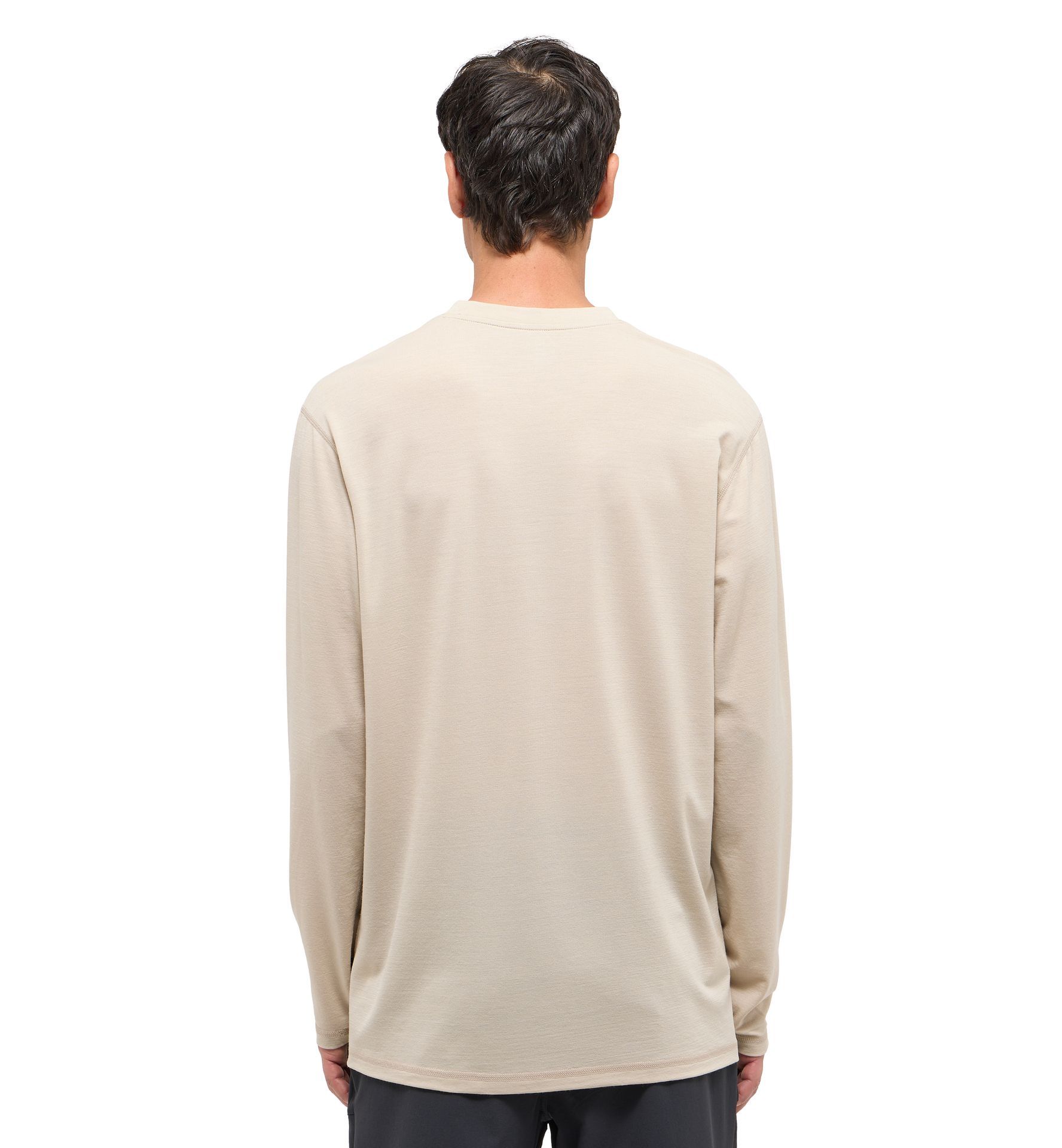 Kaise Wool LS Tee Men Chalk Beige