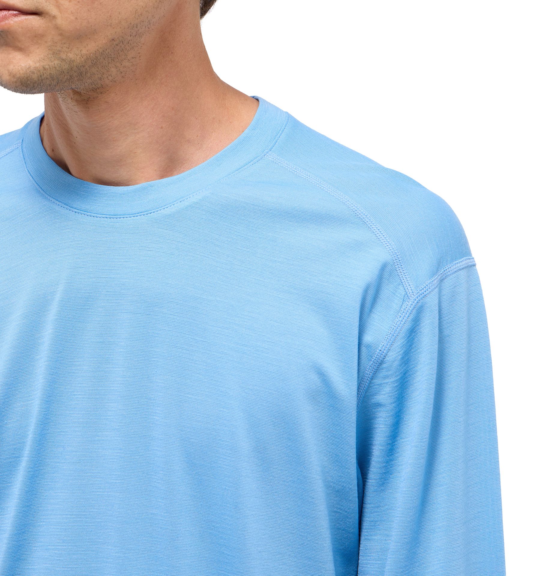 Kaise Wool LS Tee Men Sky Blue