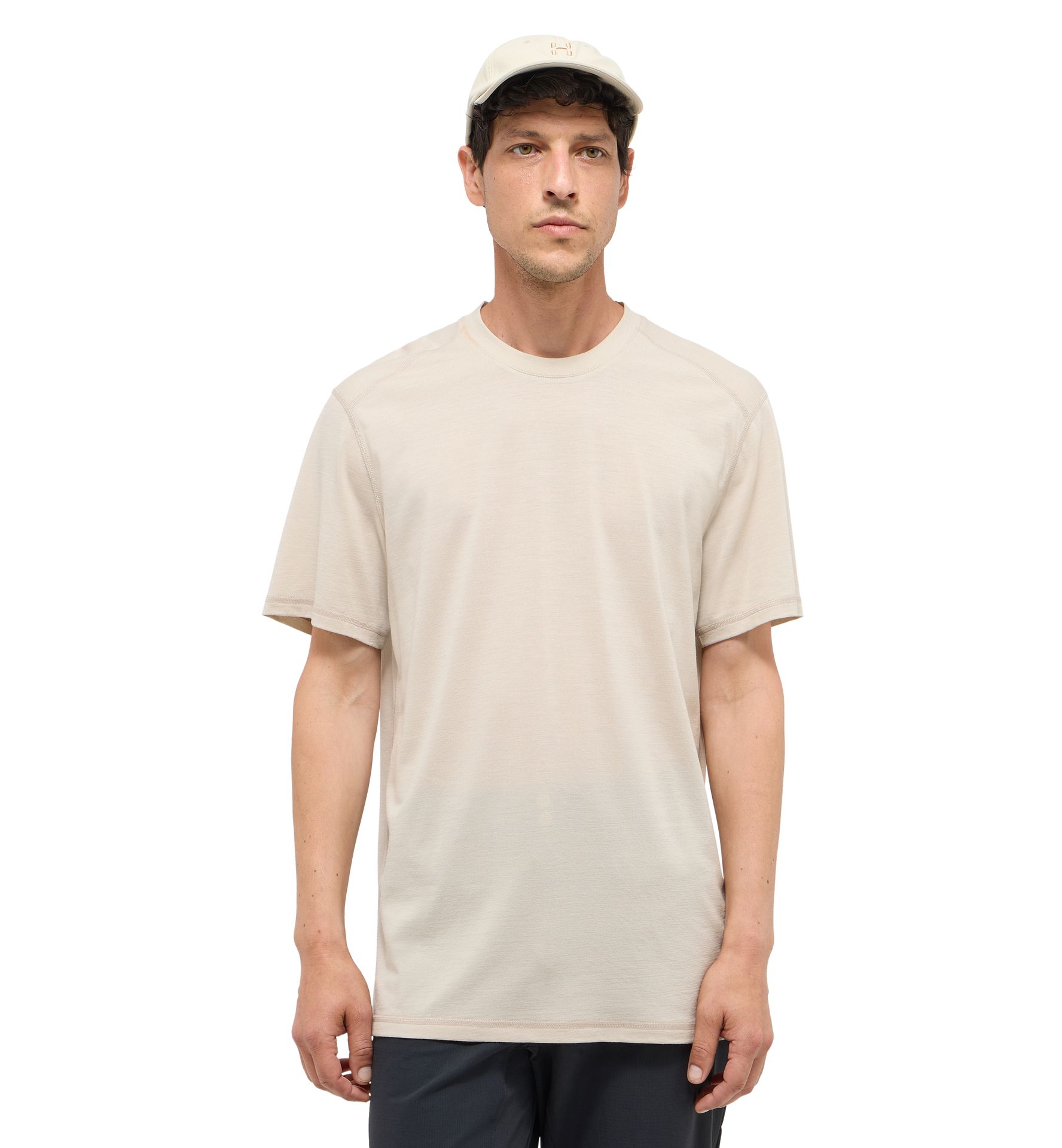 Kaise Wool Tee Men Chalk Beige