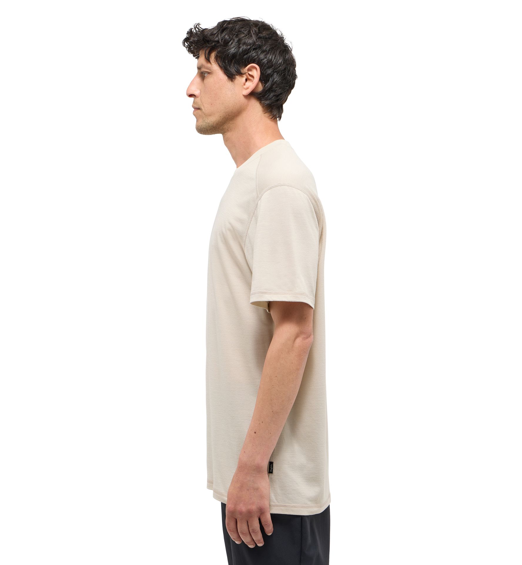 Kaise Wool Tee Men Chalk Beige