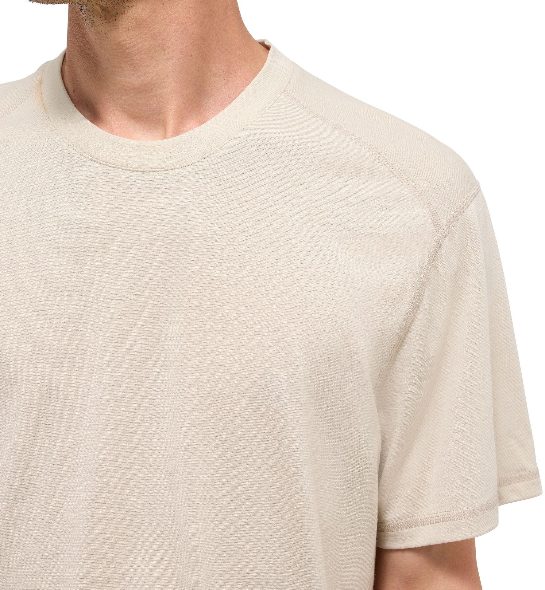 Kaise Wool Tee Men Chalk Beige