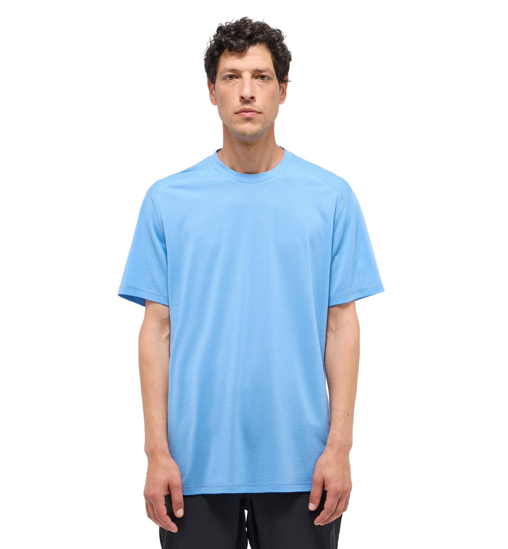 Kaise Wool Tee Men Sky Blue