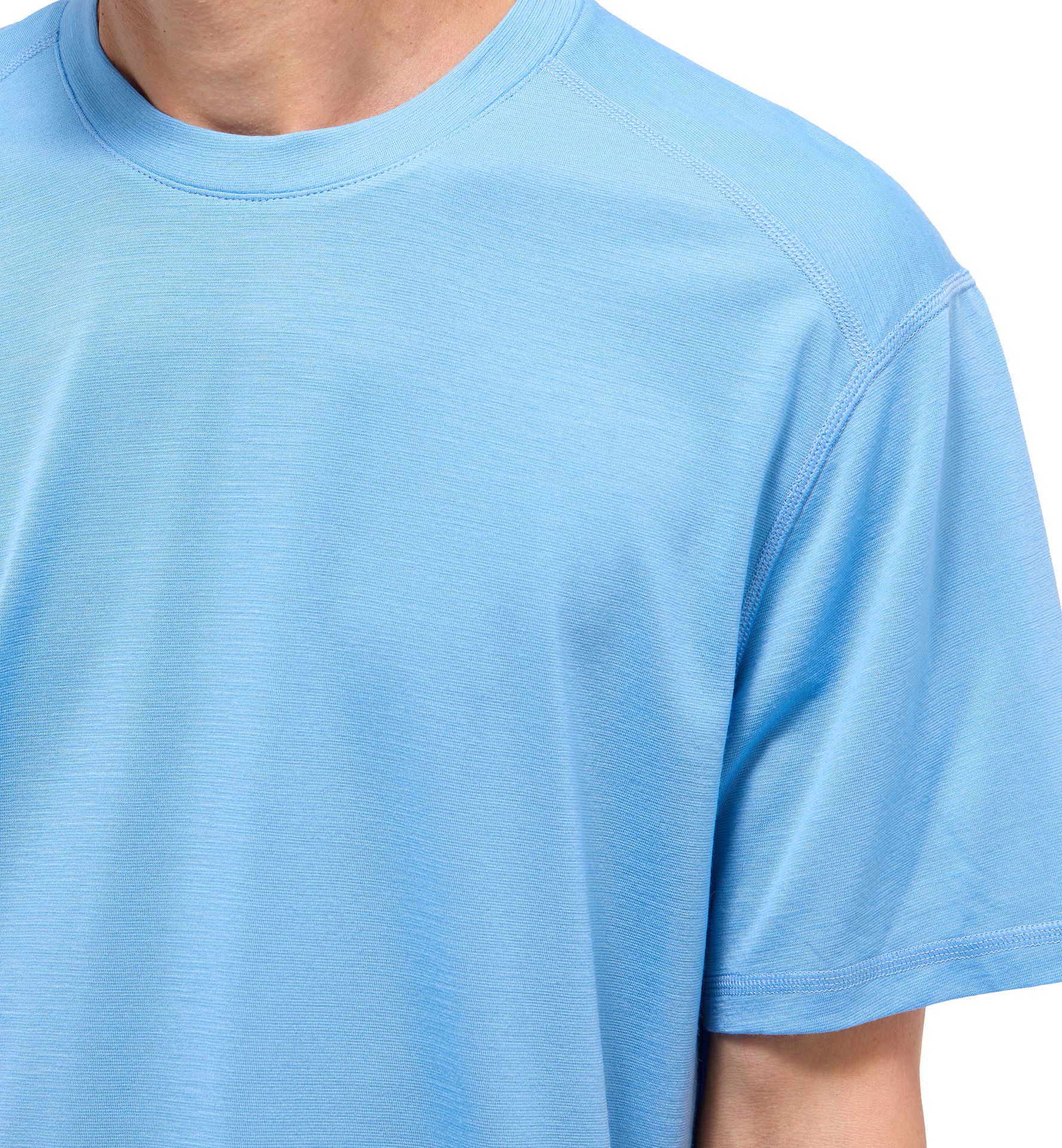 Kaise Wool Tee Men Sky Blue