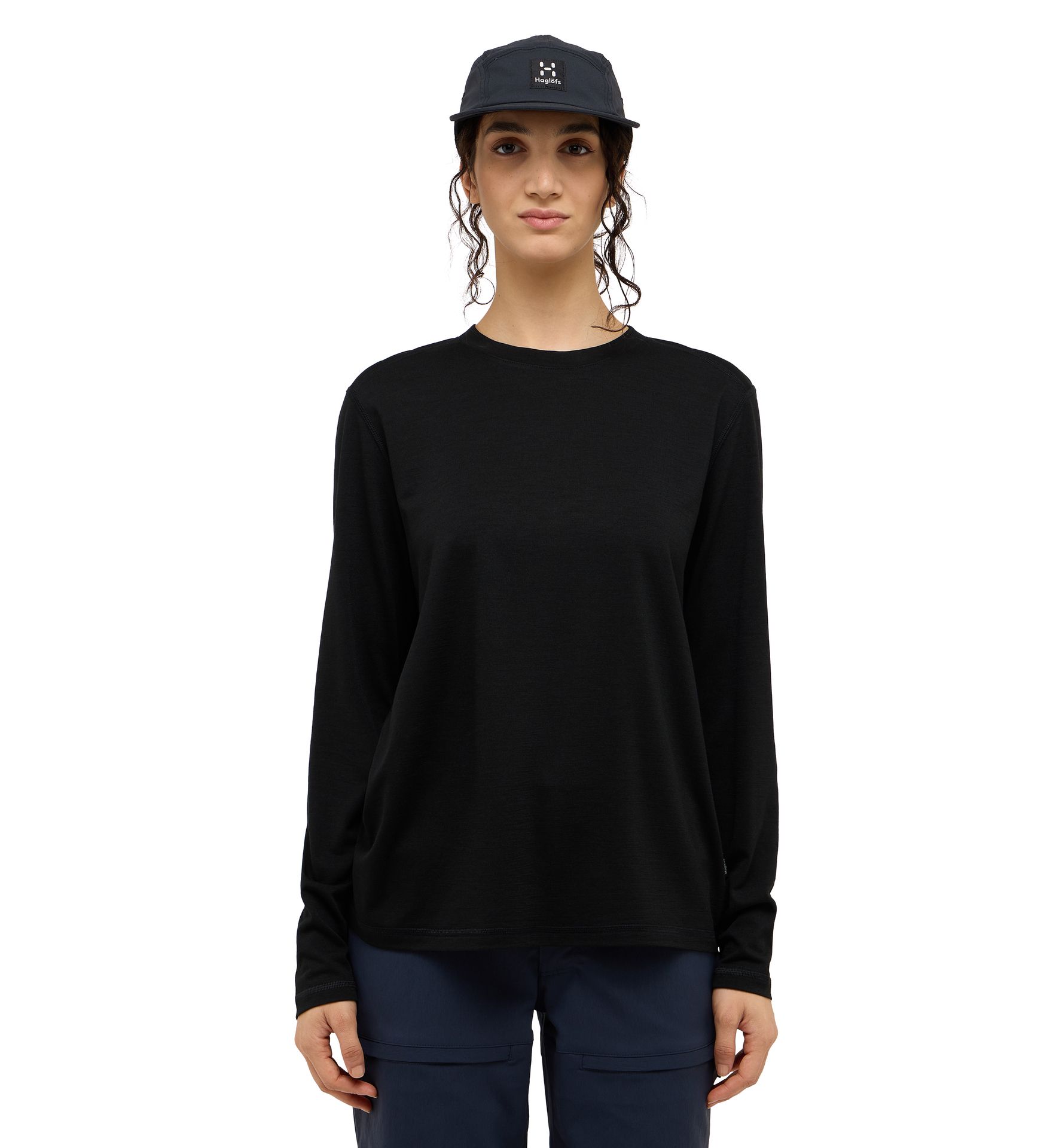 Kaise Wool LS Tee Women True Black
