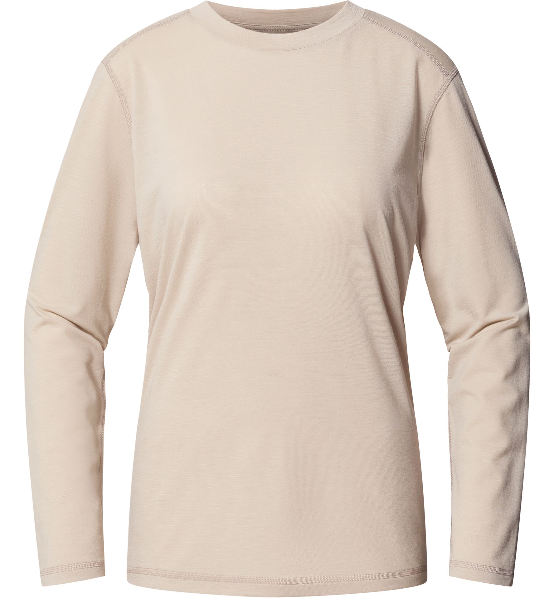 Kaise Wool LS Tee Women Chalk Beige