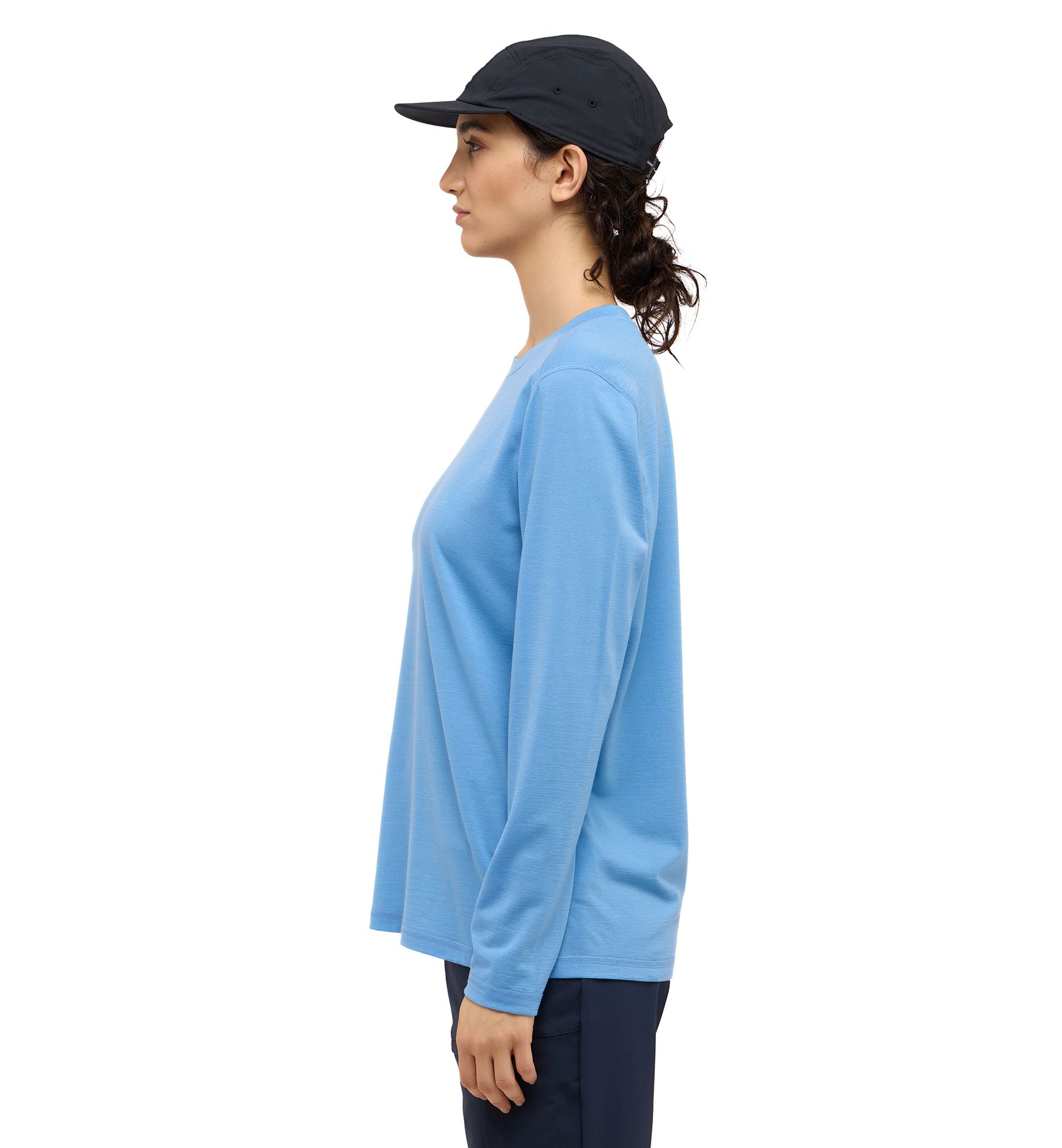 Kaise Wool LS Tee Women Sky Blue