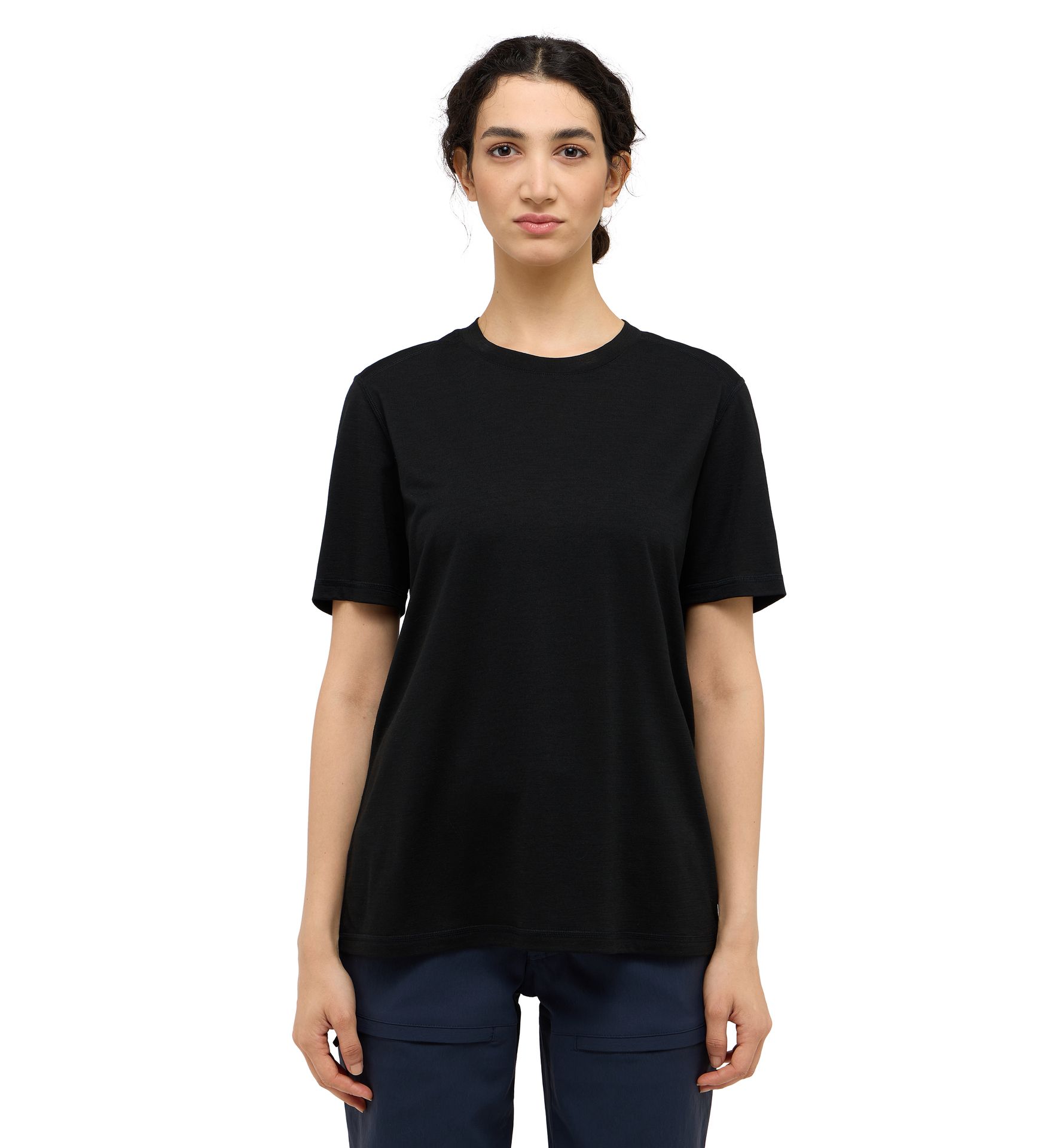 Kaise Wool Tee Women True Black