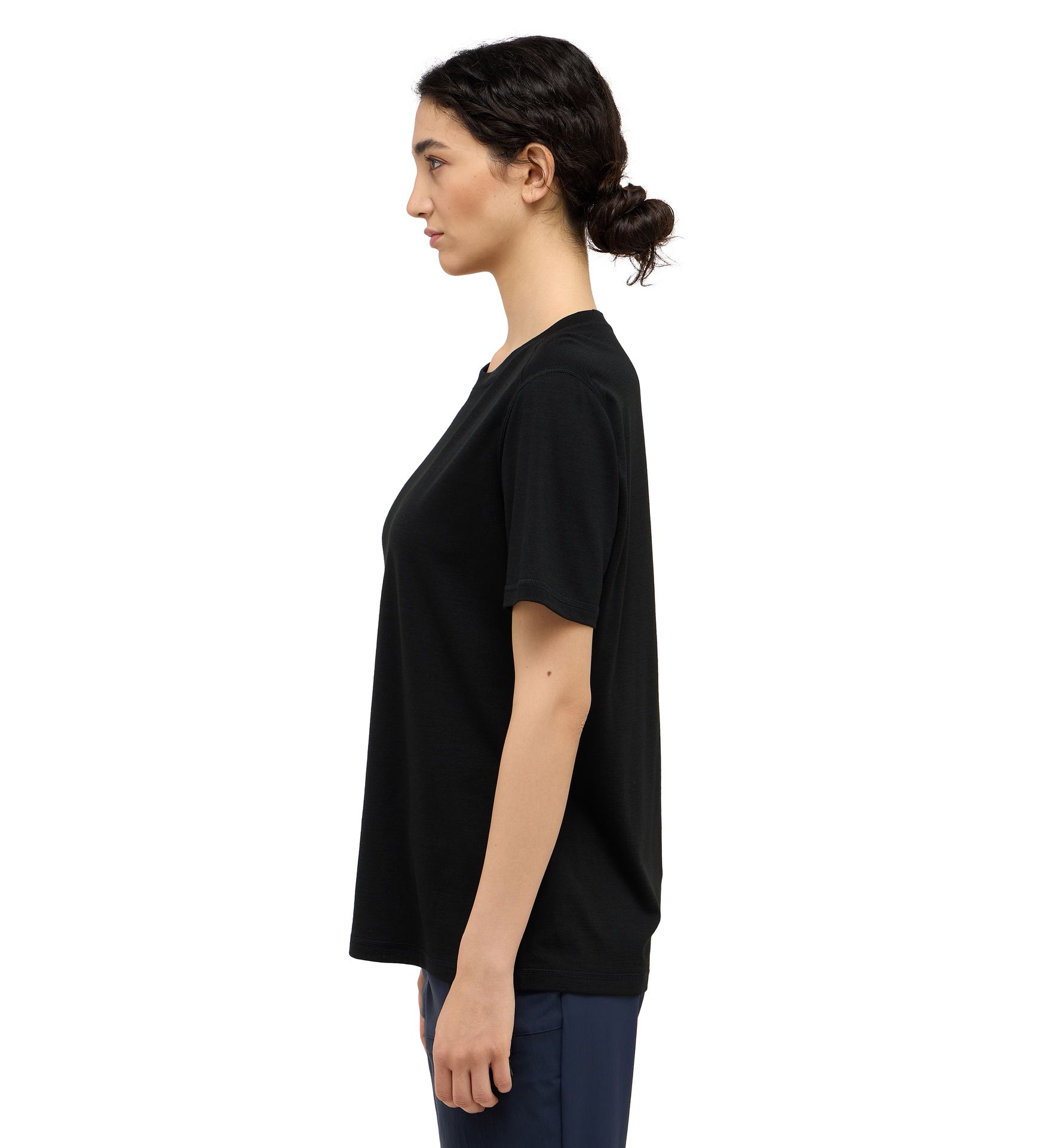 Kaise Wool Tee Women True Black