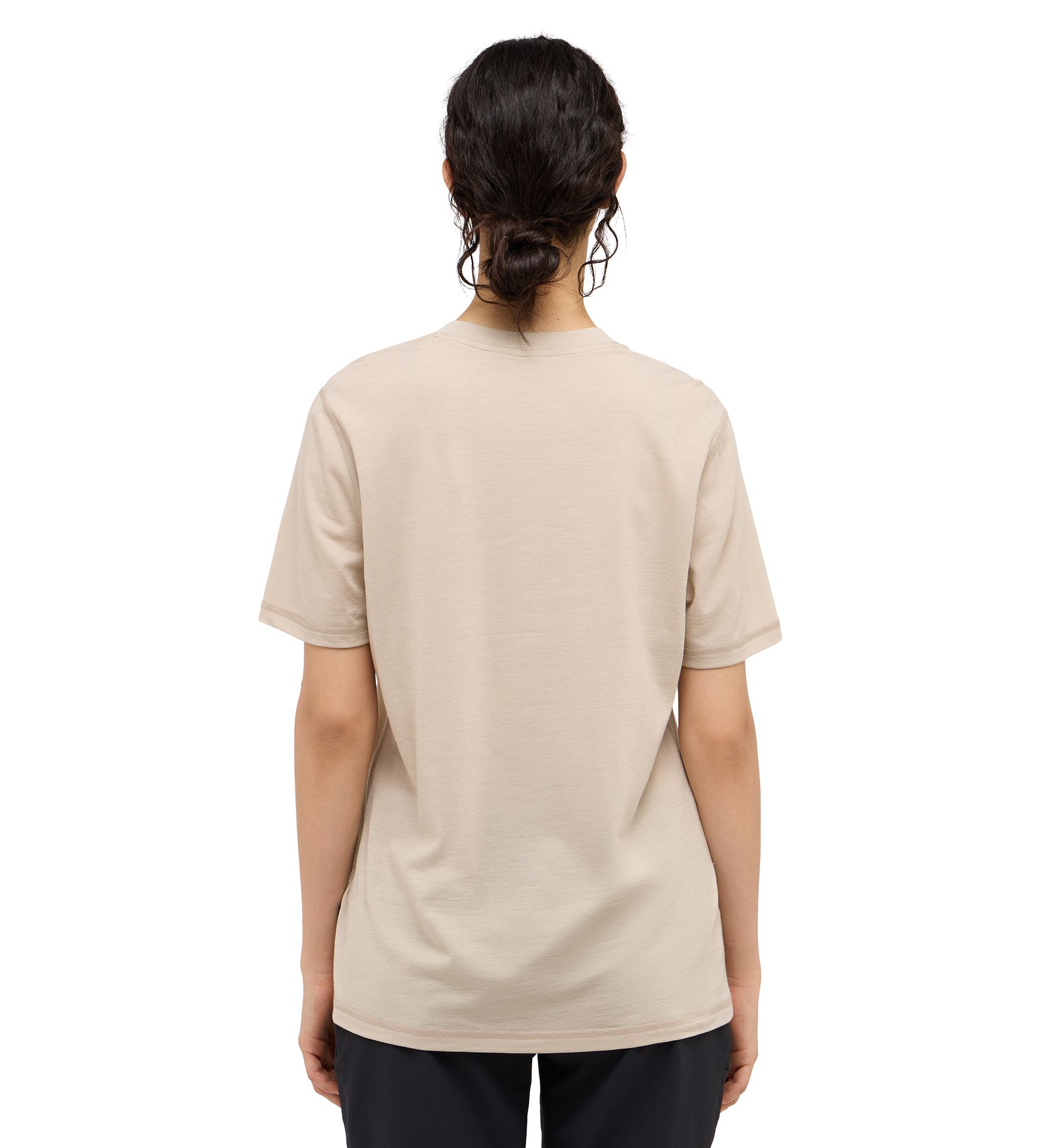 Kaise Wool Tee Women Chalk Beige